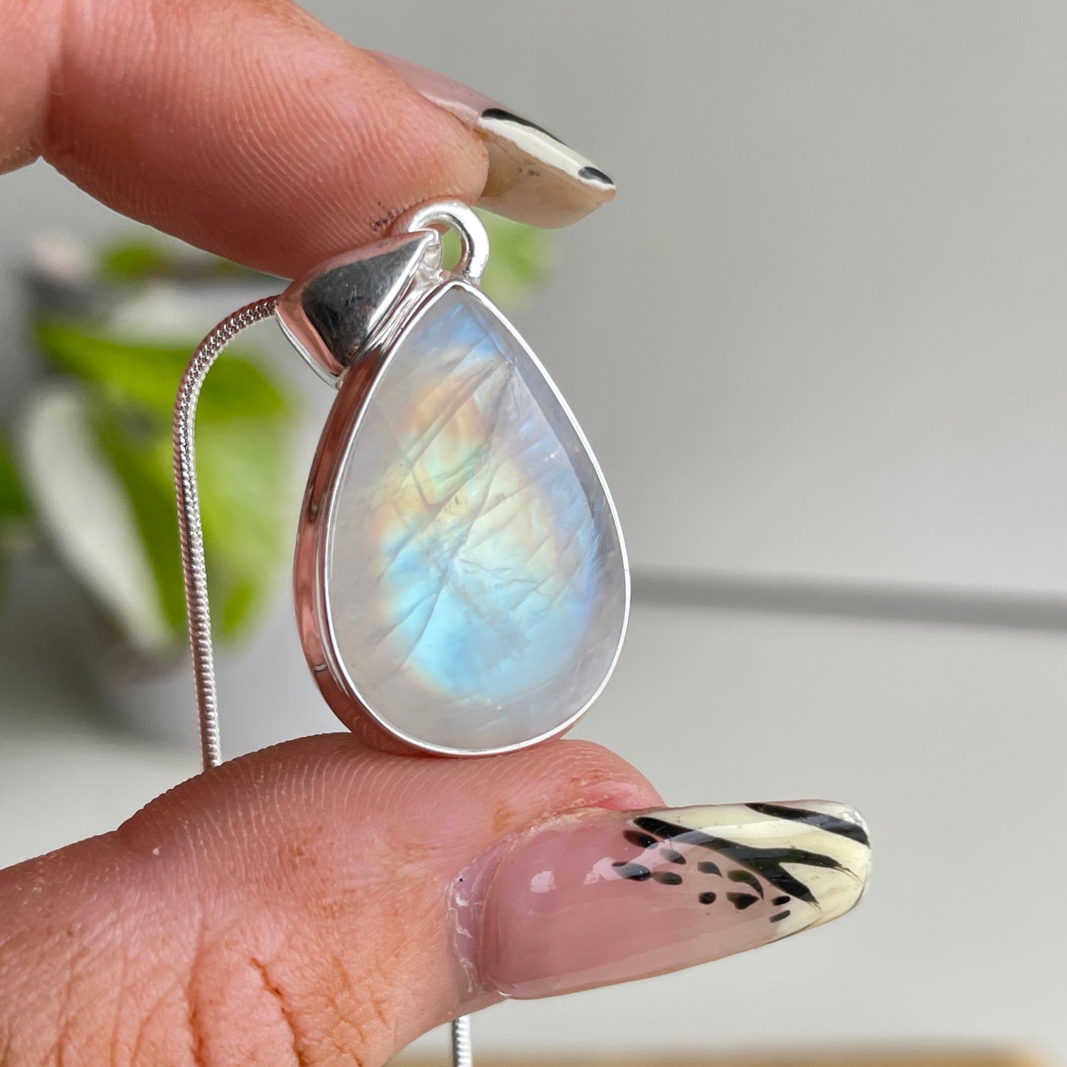 Moonstone Teardrop Pendant