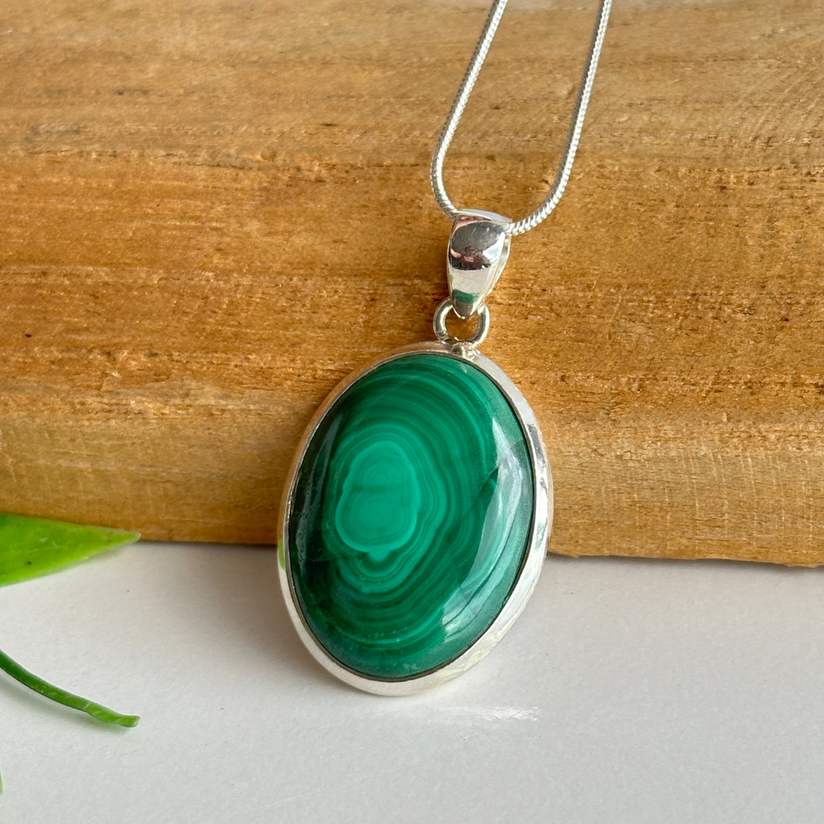 Malachite Oval Pendant