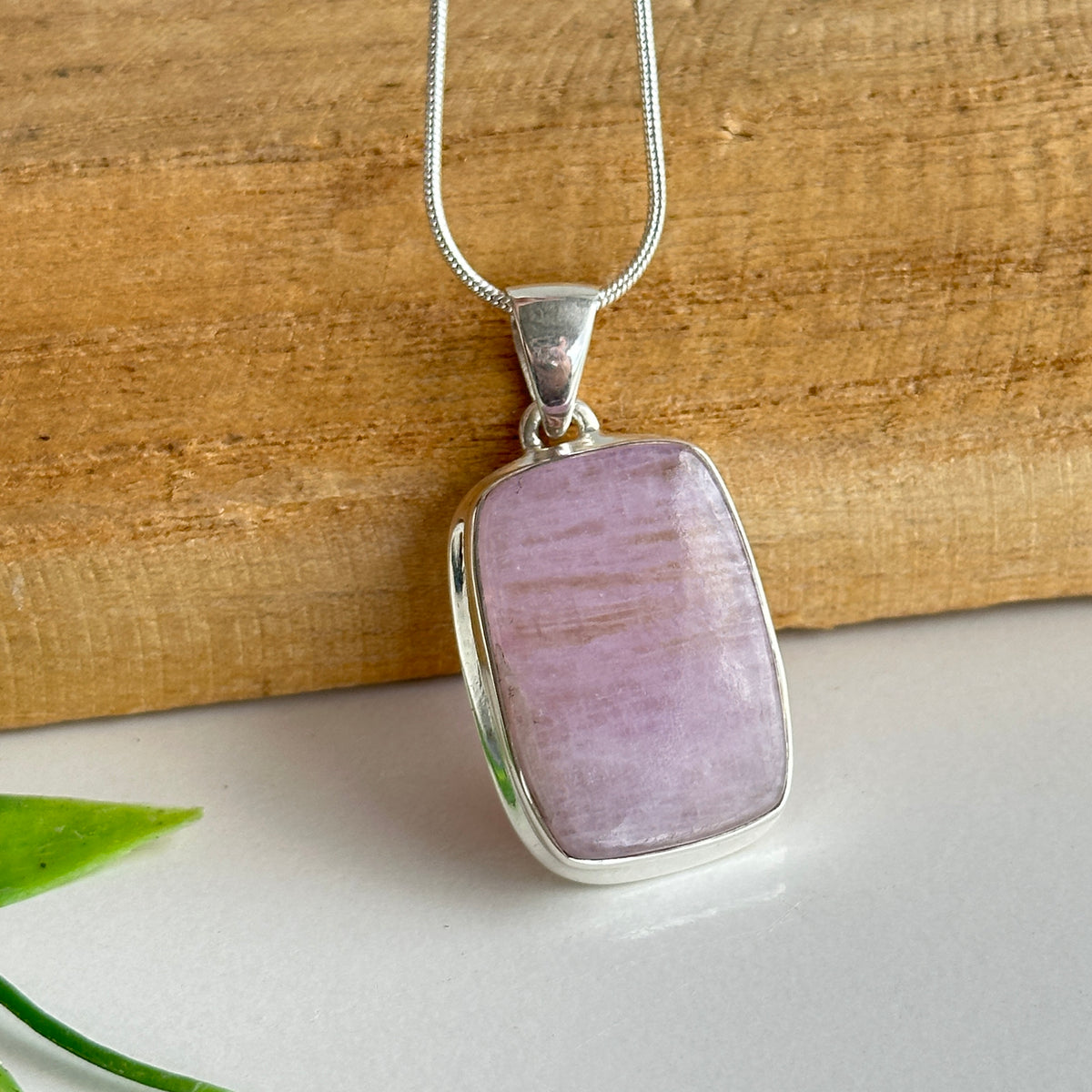 Kunzite Rectangle Pendant