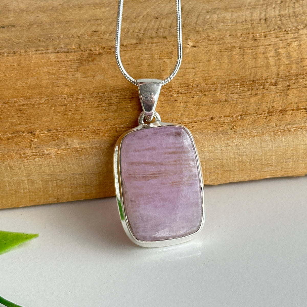 Kunzite Rectangle Pendant