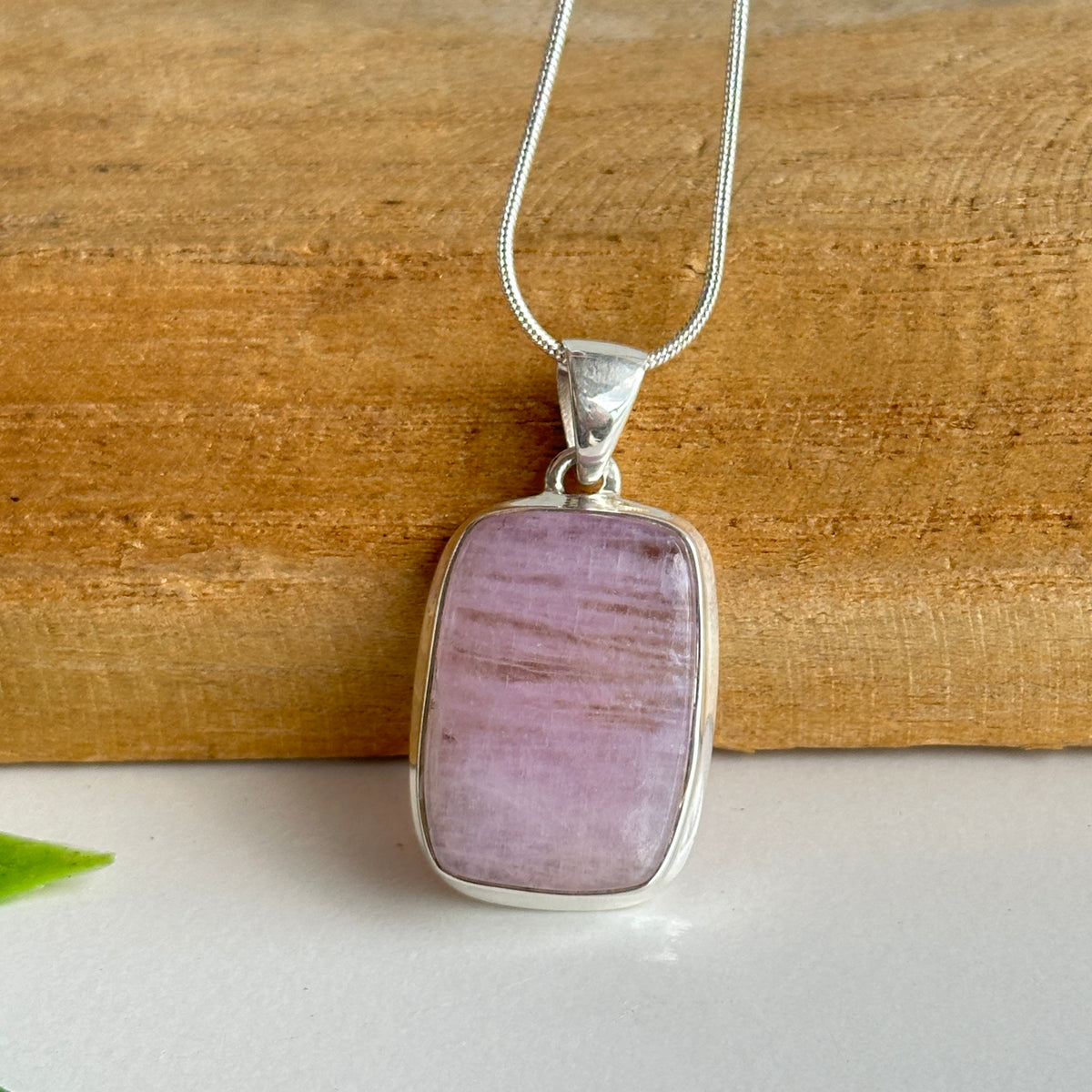 Kunzite Rectangle Pendant