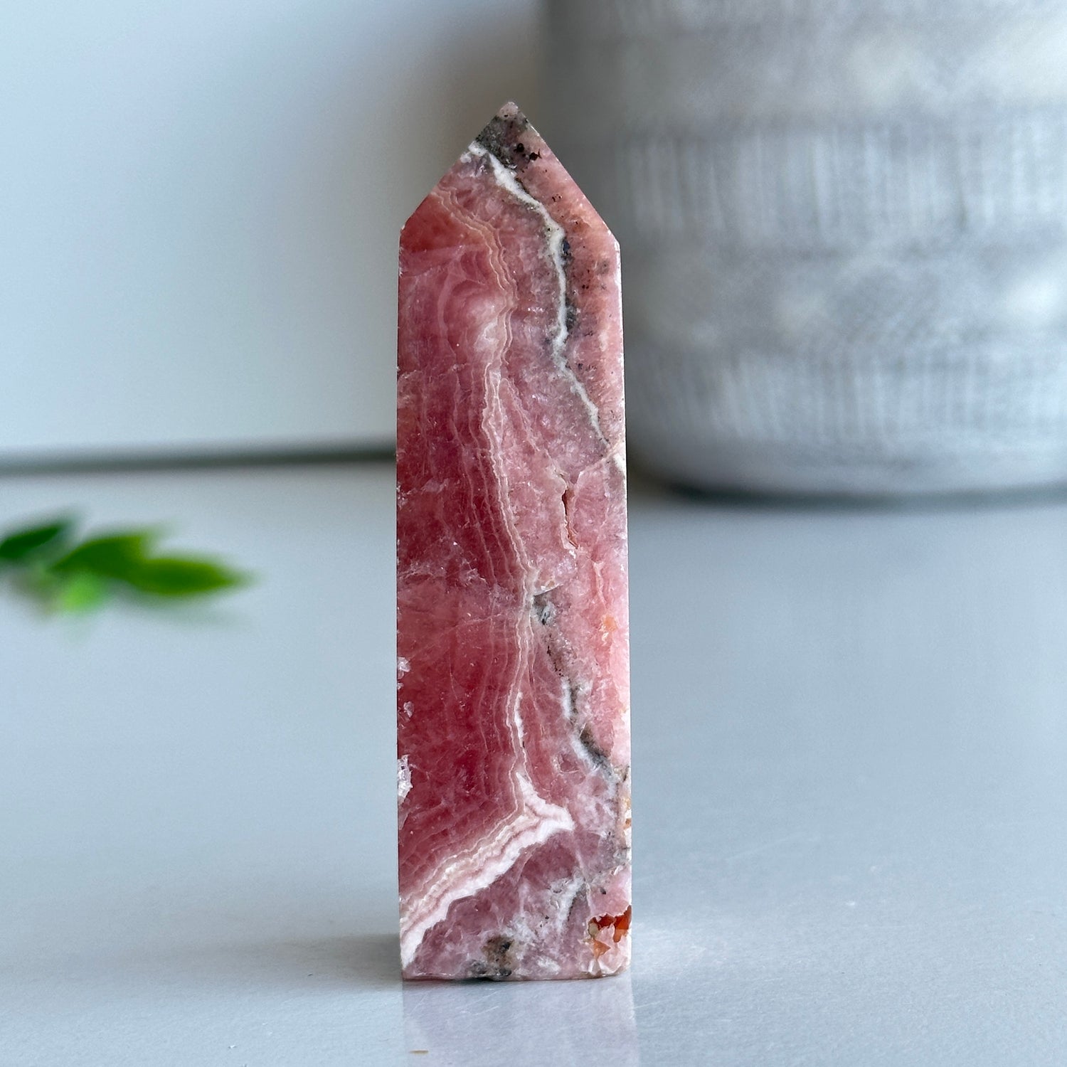 Rhodochrosite Obelisk 7cm