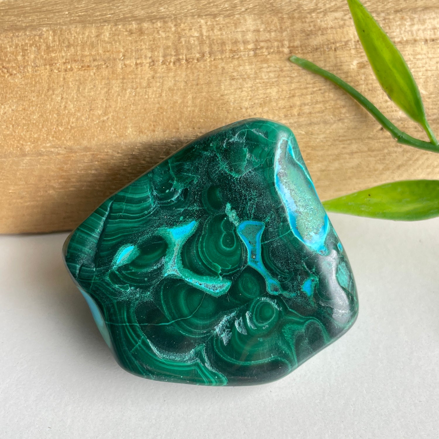 Malachite & Chrysocolla Freeform 58g