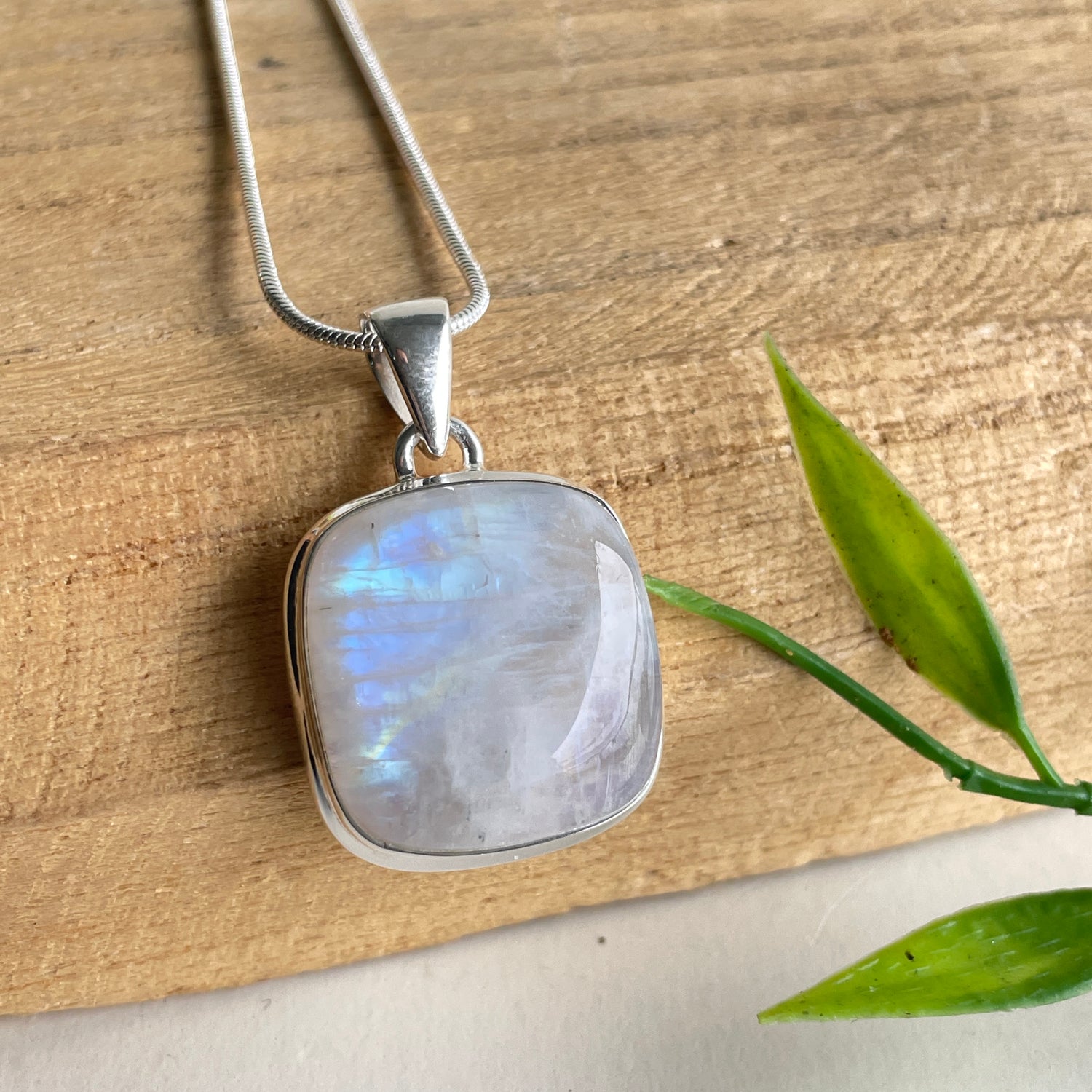 Moonstone Square Pendant
