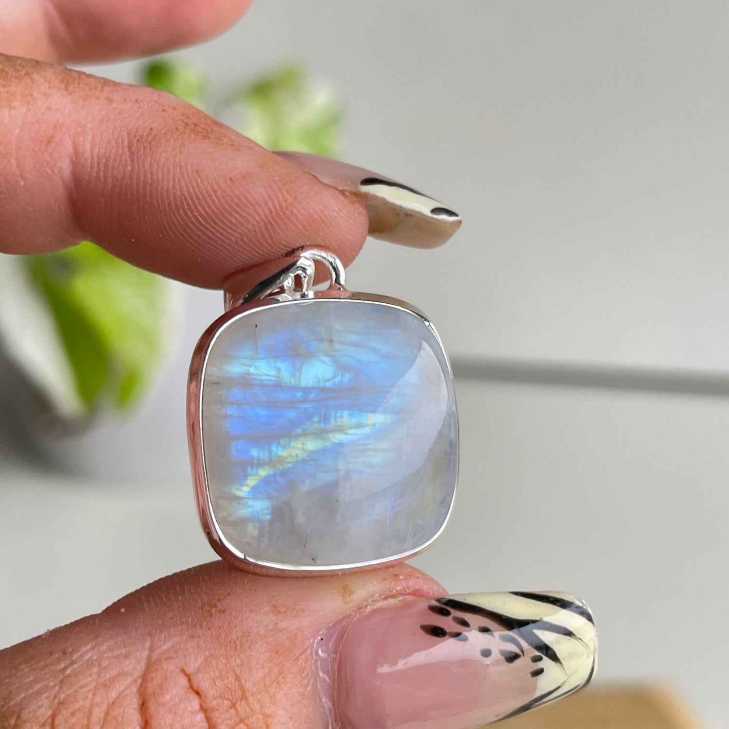 Moonstone Square Pendant
