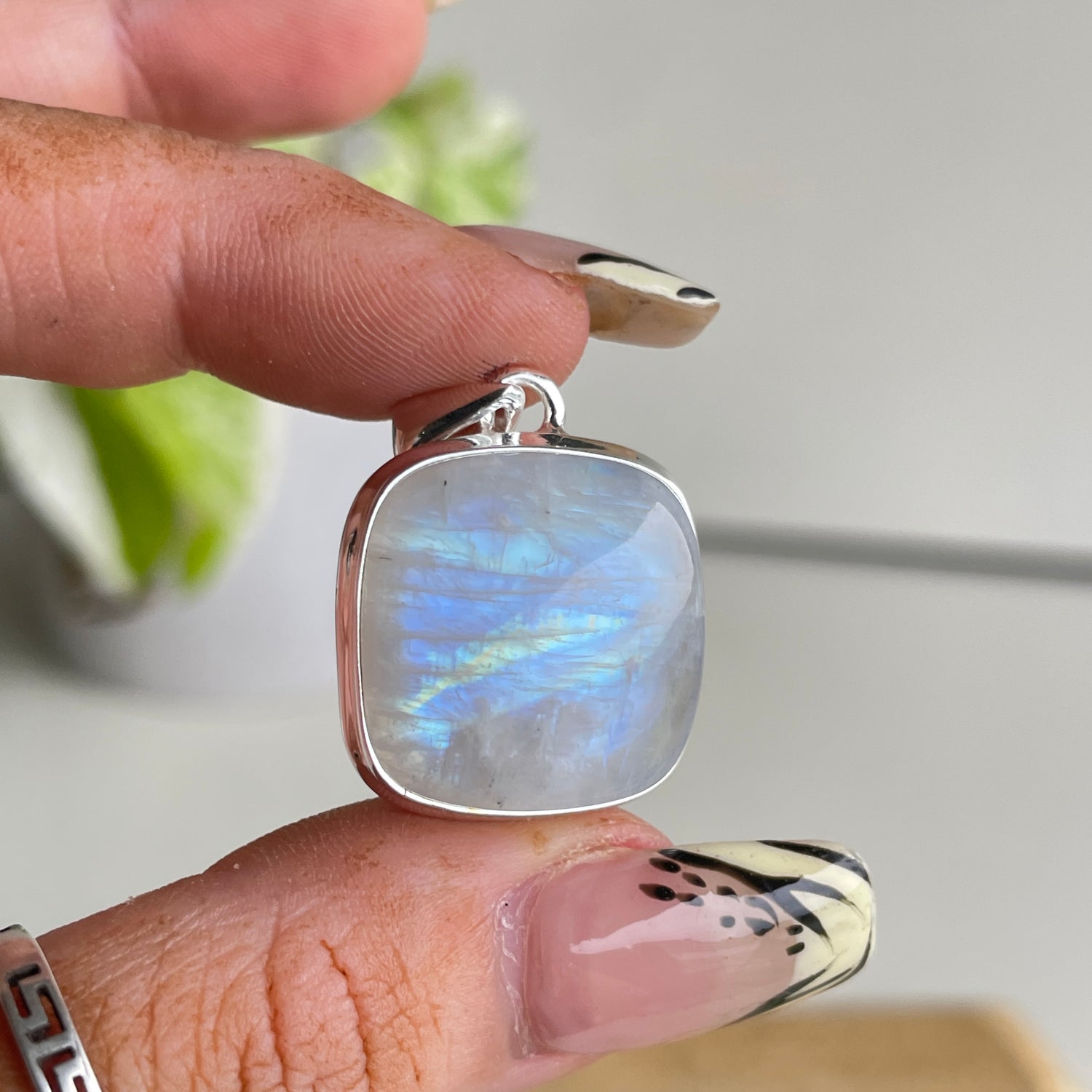 Moonstone Square Pendant