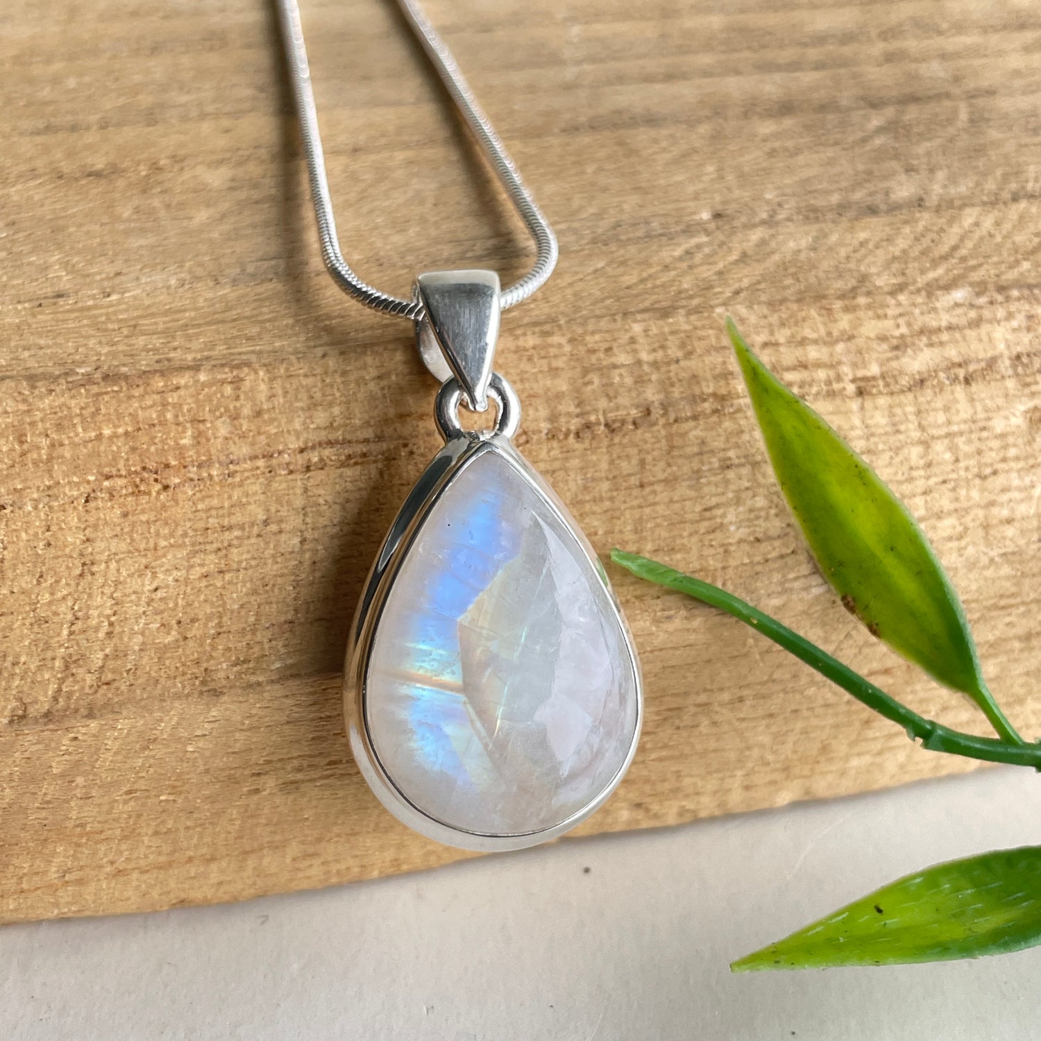 Moonstone Teardrop Pendant
