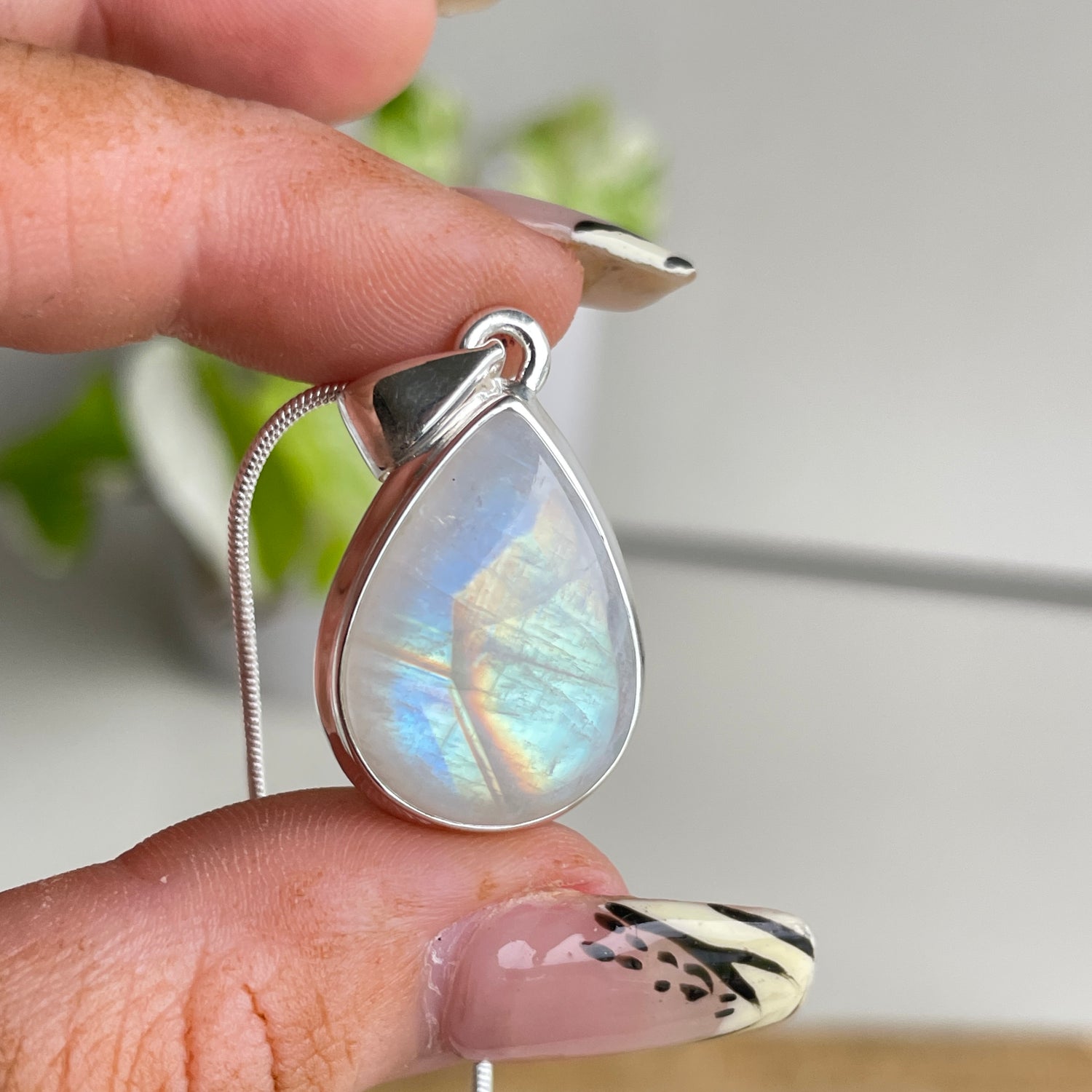 Moonstone Teardrop Pendant