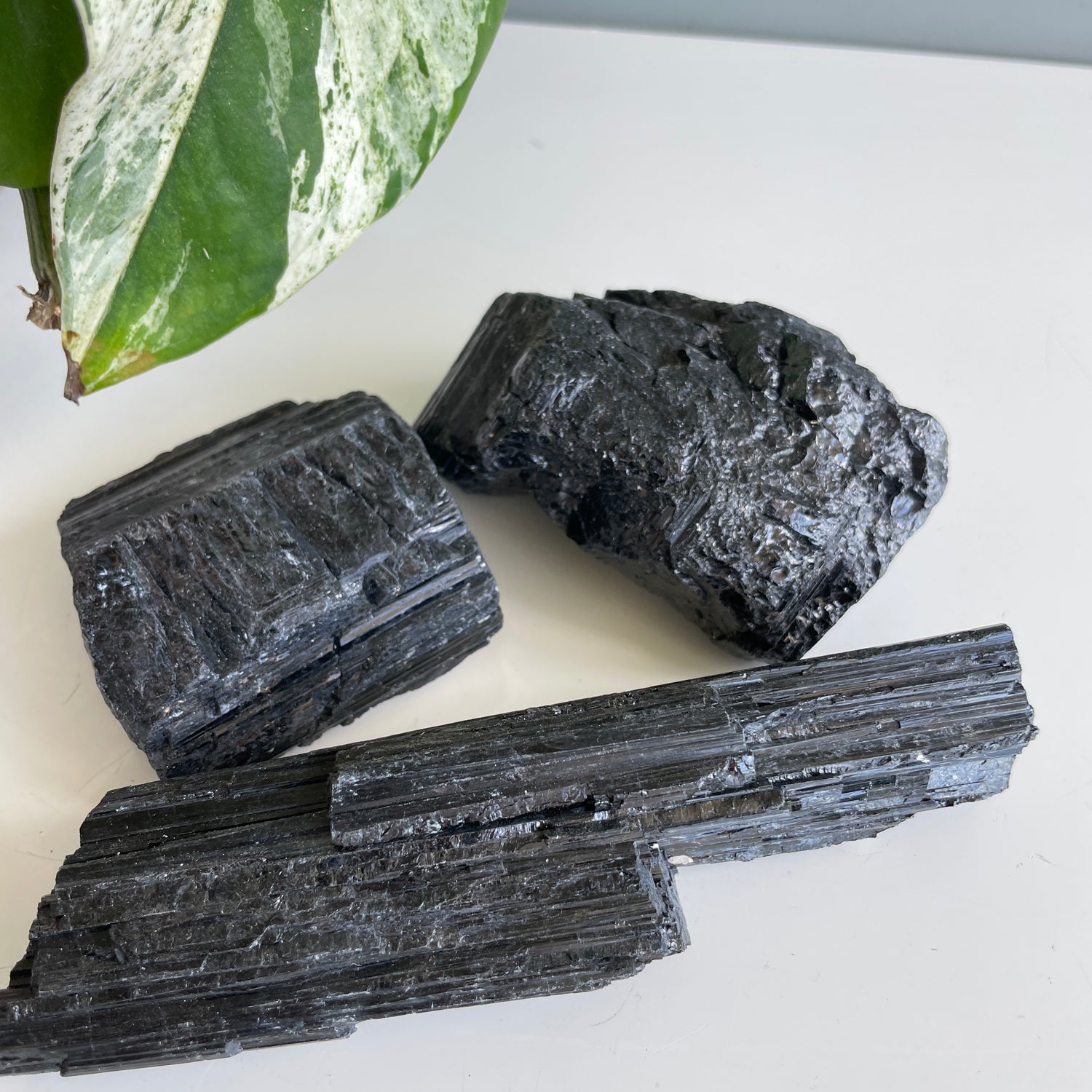 Black Tourmaline Raw Chunks XL
