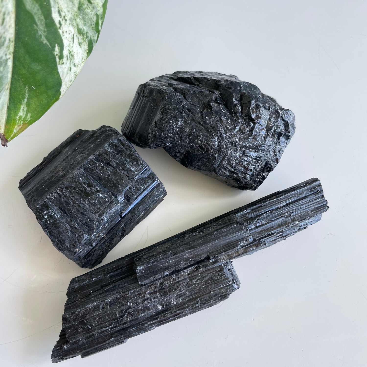 Black Tourmaline Raw Chunks XL