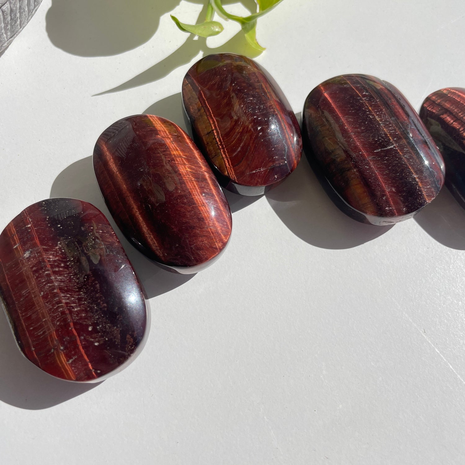 Red Tigers Eye Palmstone Small