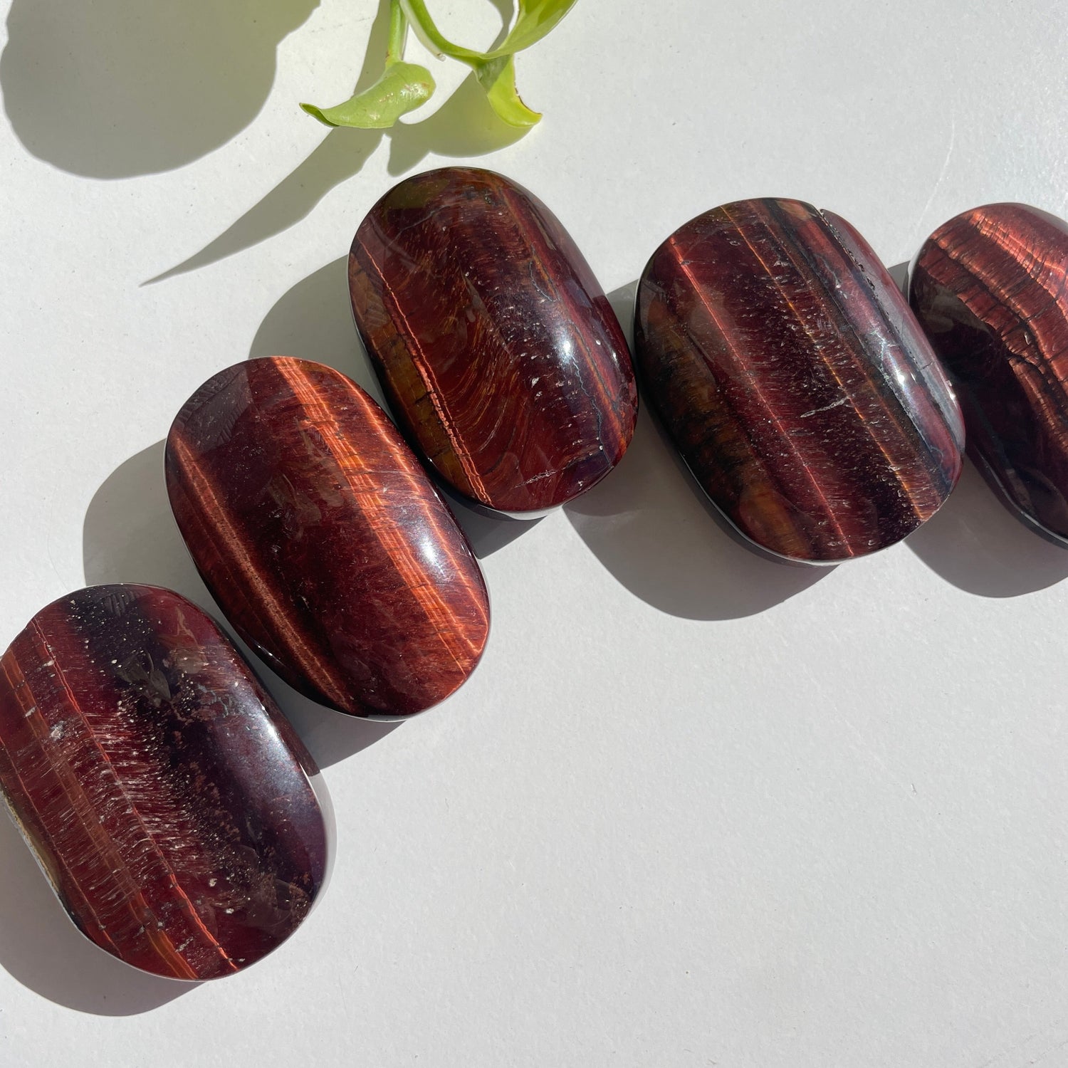 Red Tigers Eye Palmstone Small
