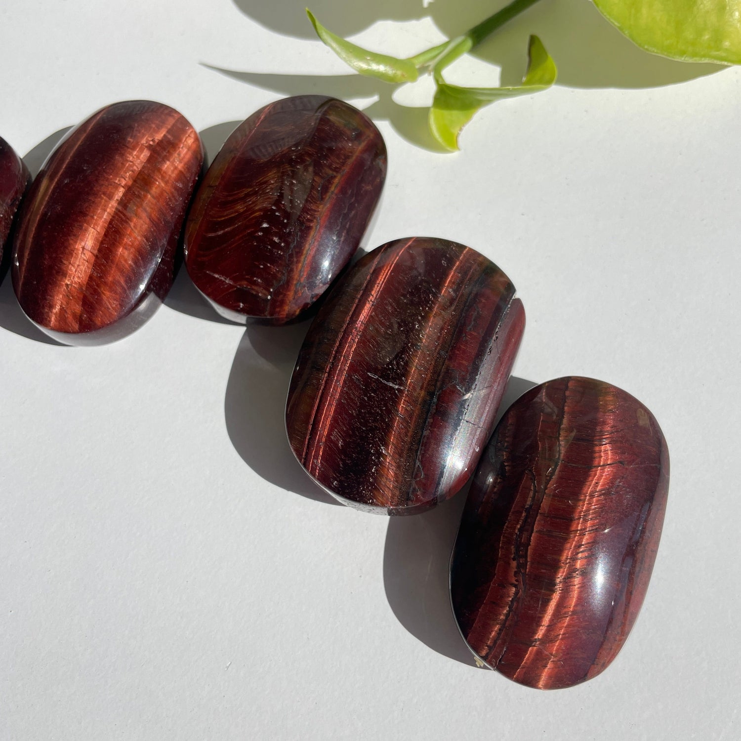Red Tigers Eye Palmstone Small
