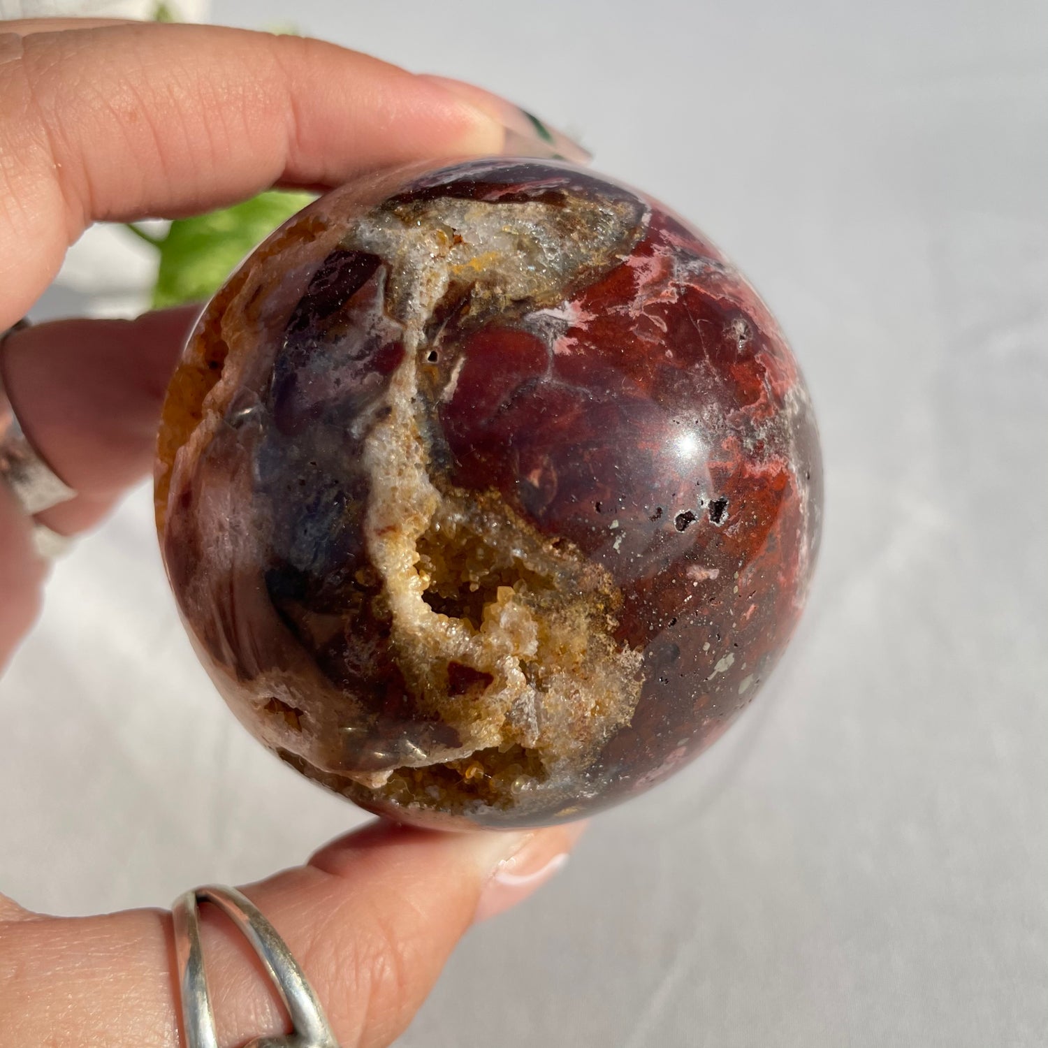 Brecciated Jasper Sphere 6.4cm 001