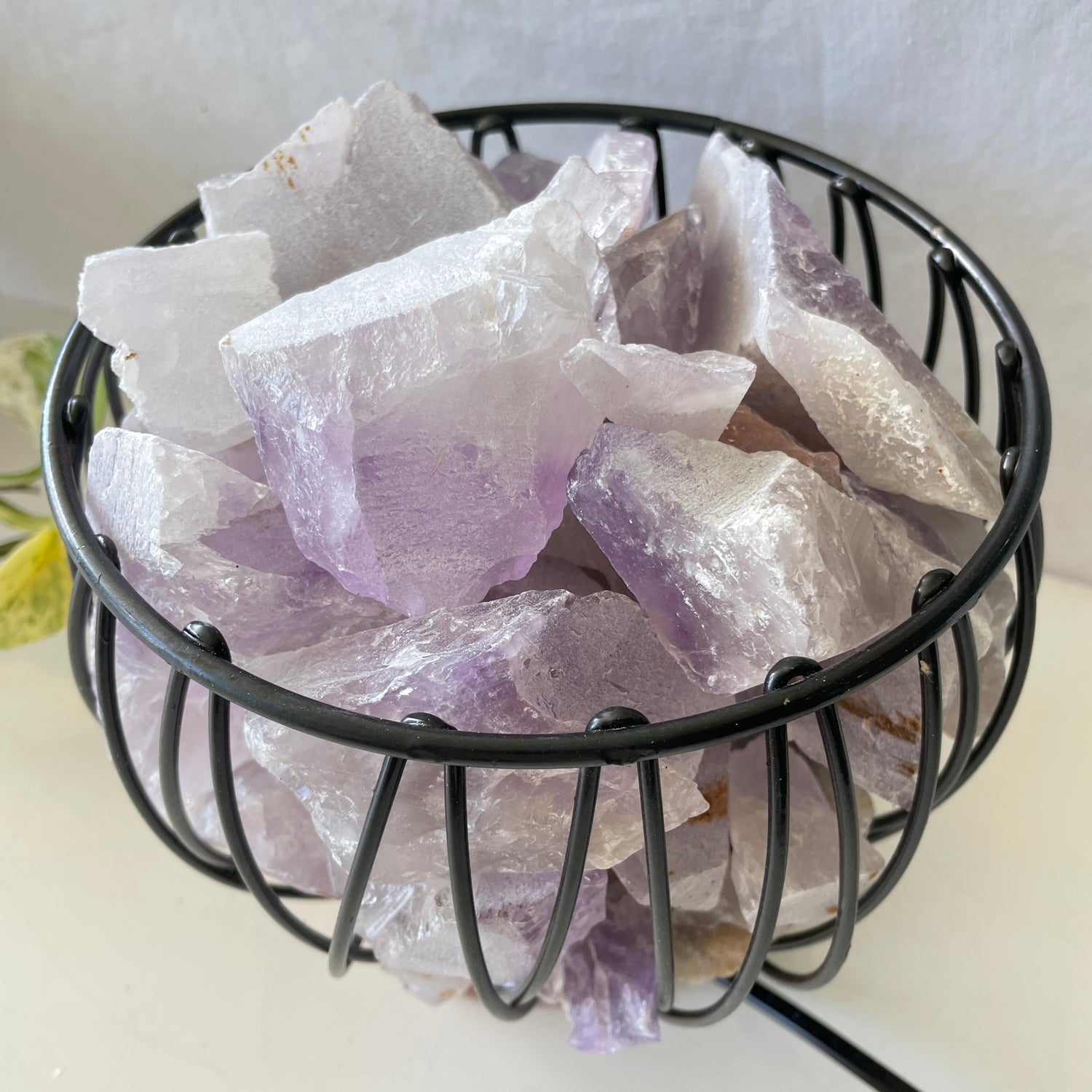 Amethyst Crystal Cage Lamp
