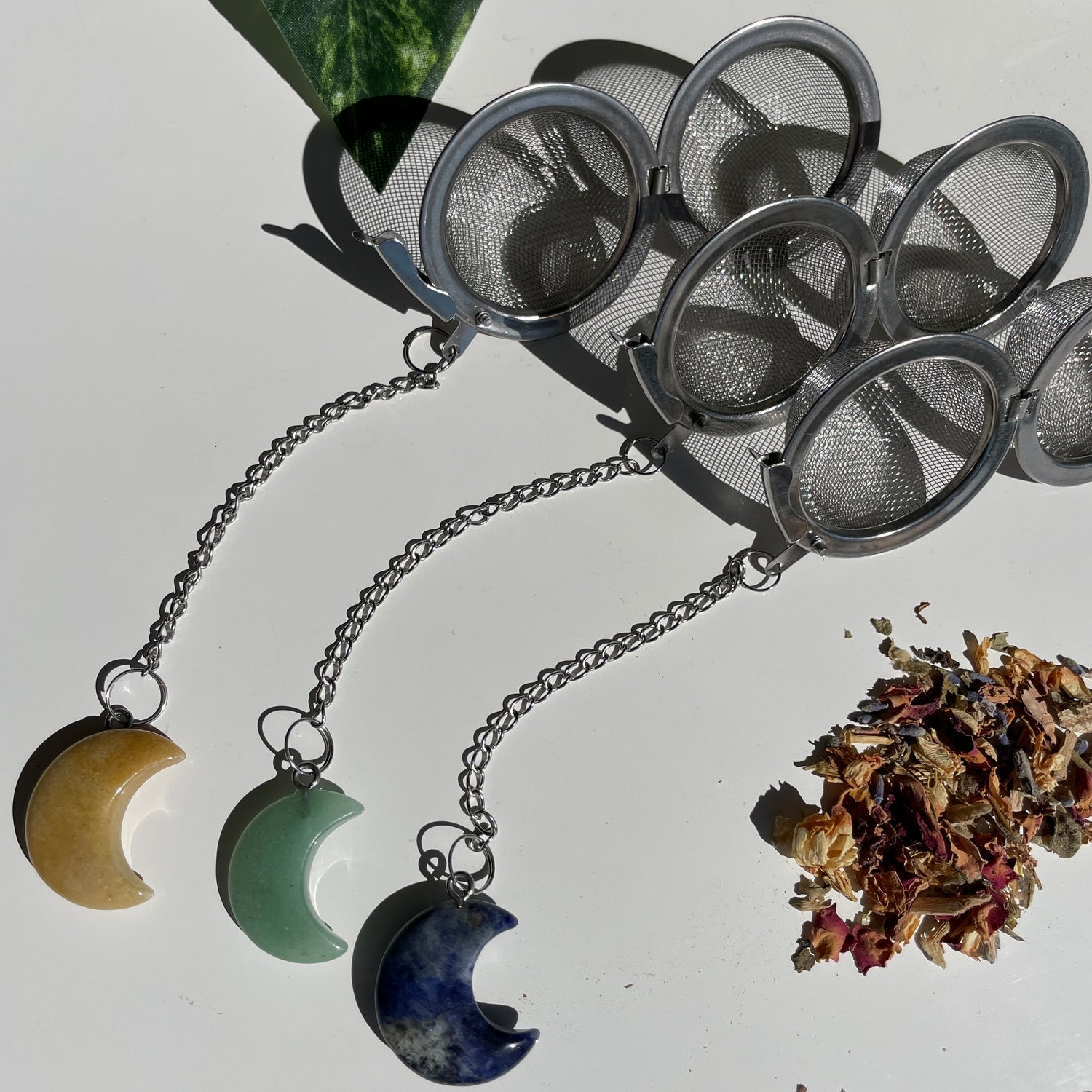 Moon Crystal Tea Strainer Mixed