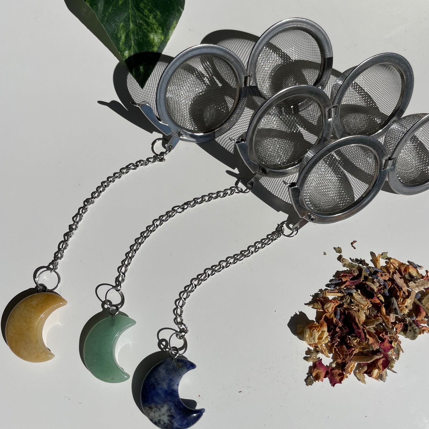 Moon Crystal Tea Strainer Mixed