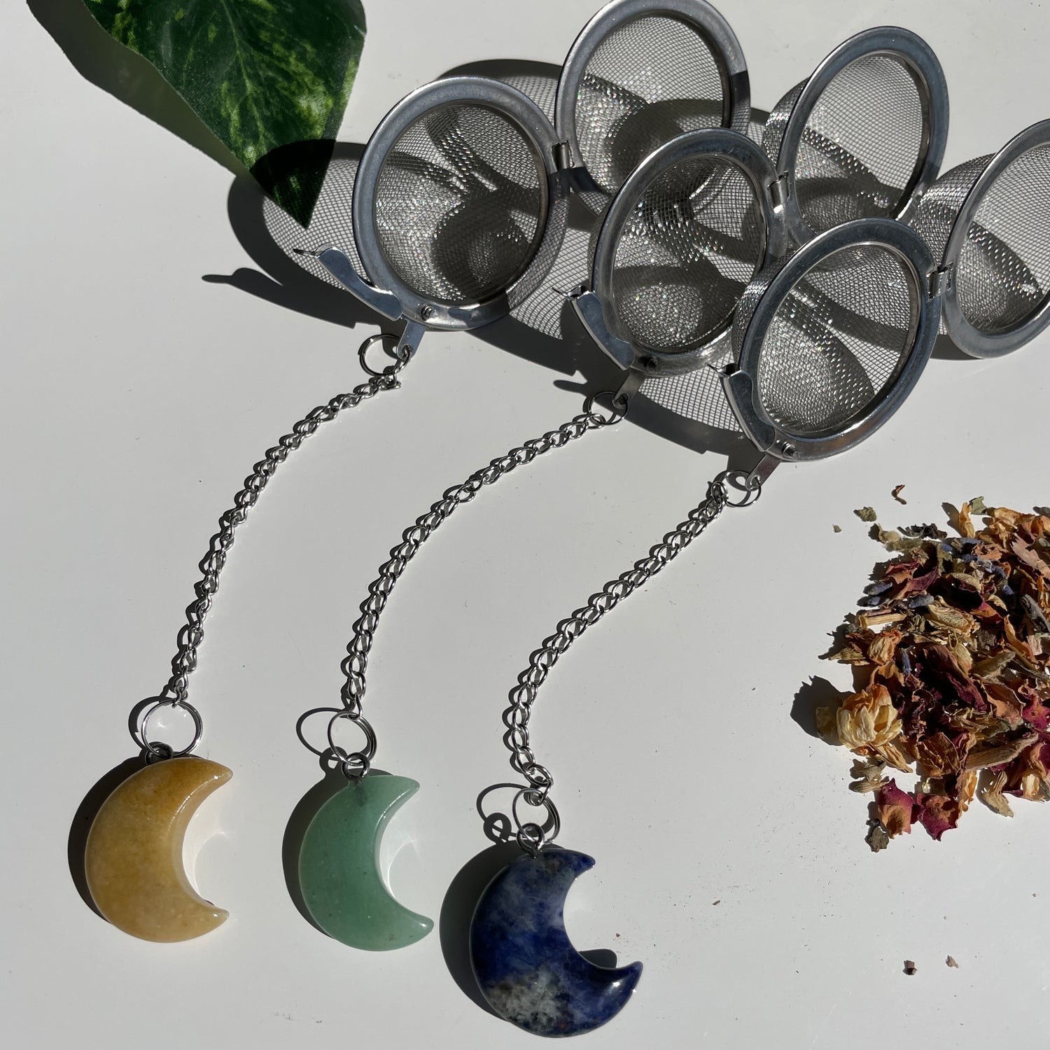 Moon Crystal Tea Strainer Mixed