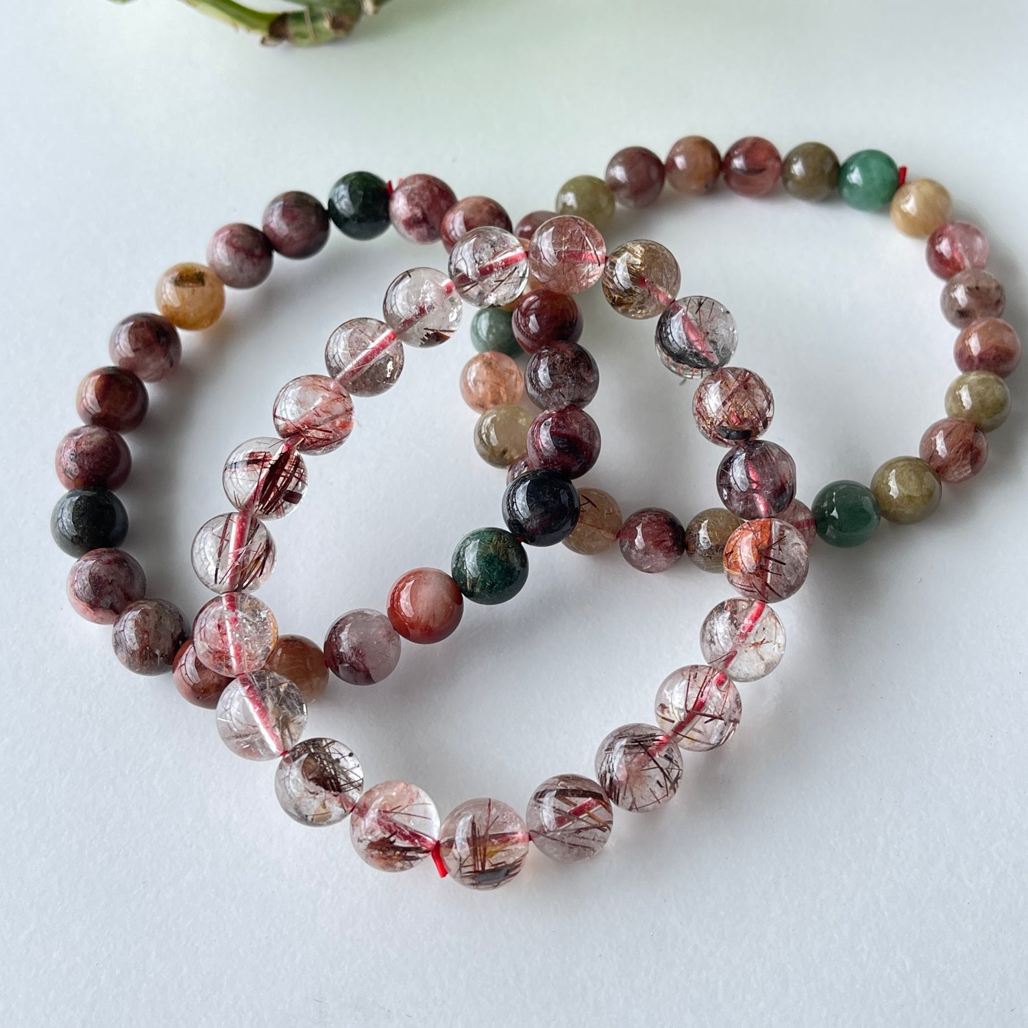 Rutilated Quartz Mixed Beaded Bracelet