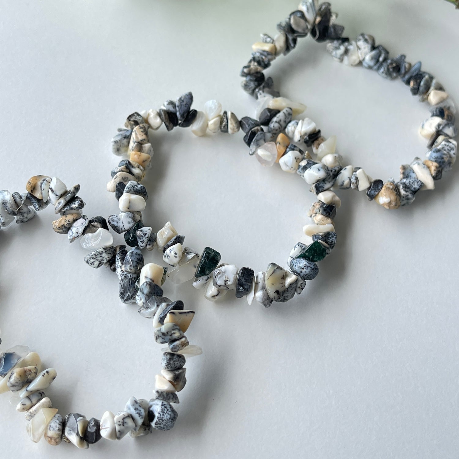Dendritic Agate Chip Bracelet