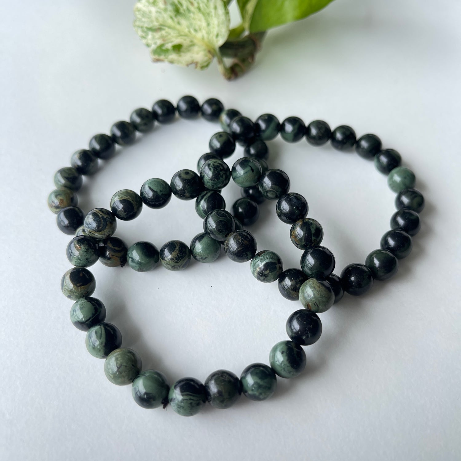 Kambaba Jasper Beaded Bracelet