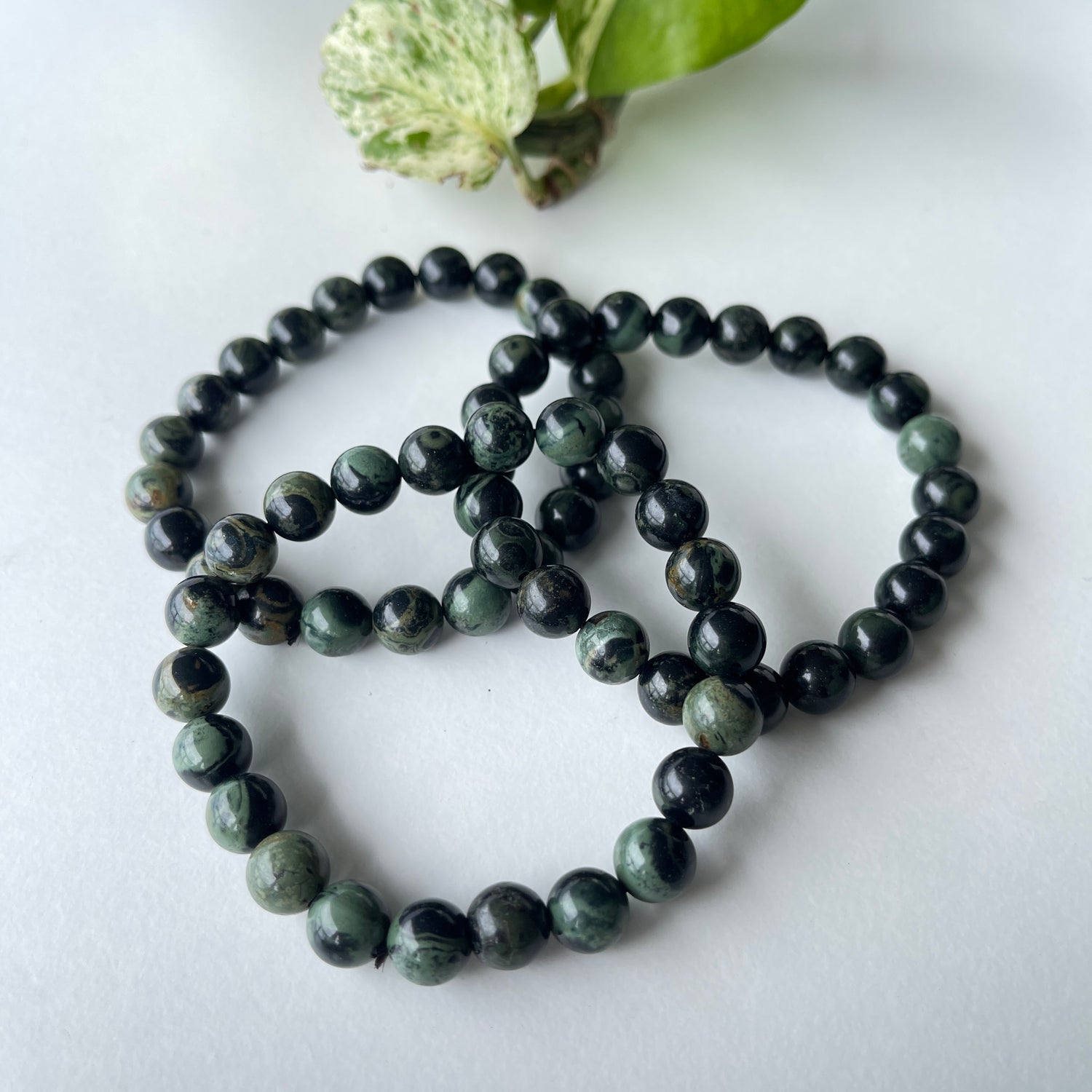 Kambaba Jasper Beaded Bracelet