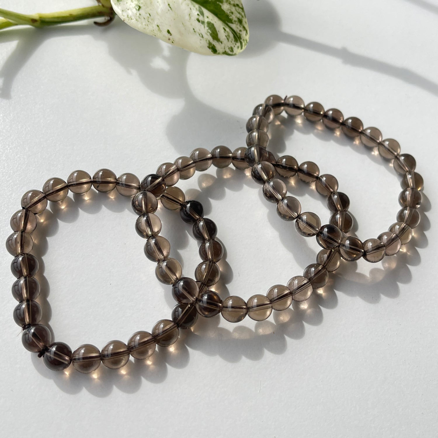 Smoky Quartz Beaded Bracelet