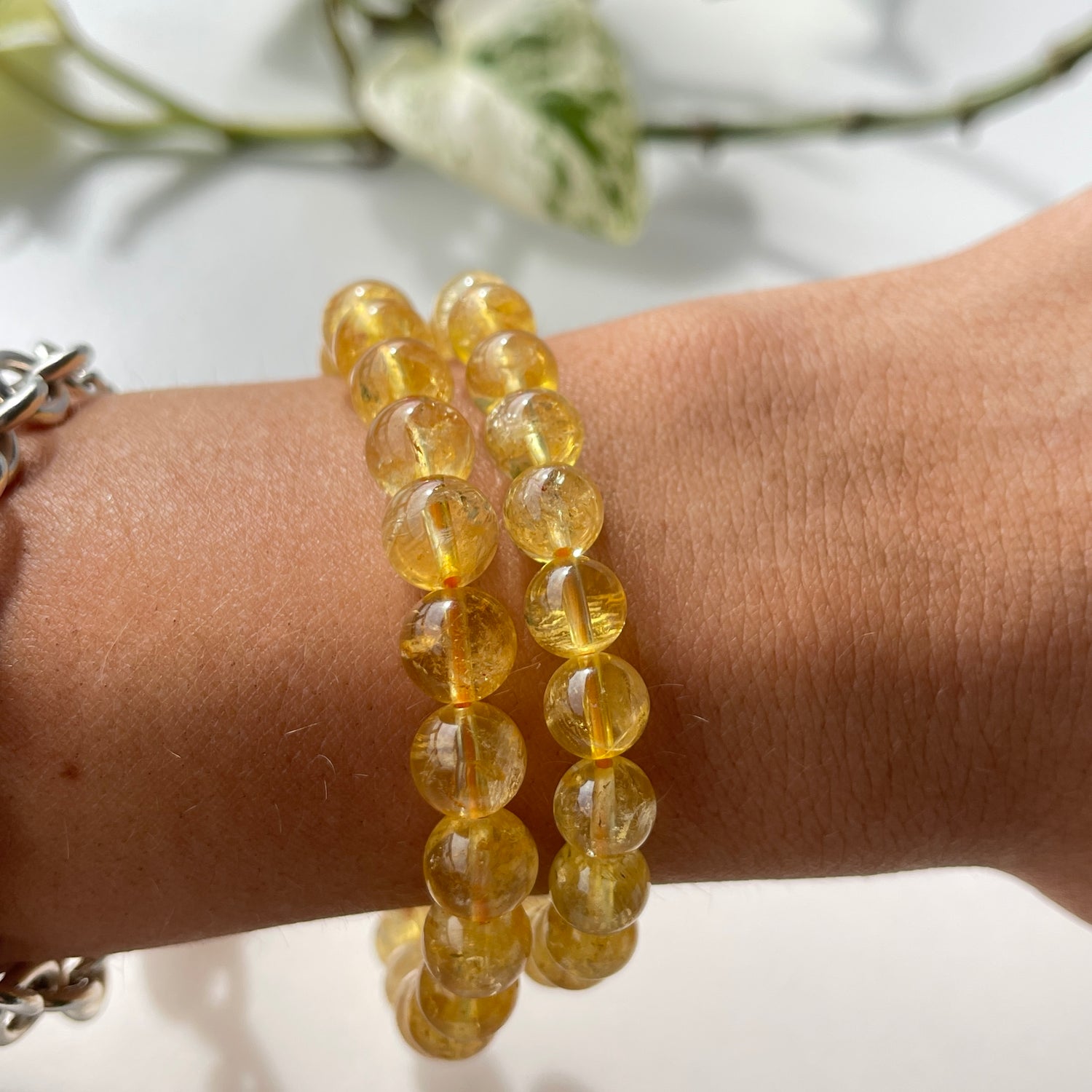 Citrine Beaded Bracelet