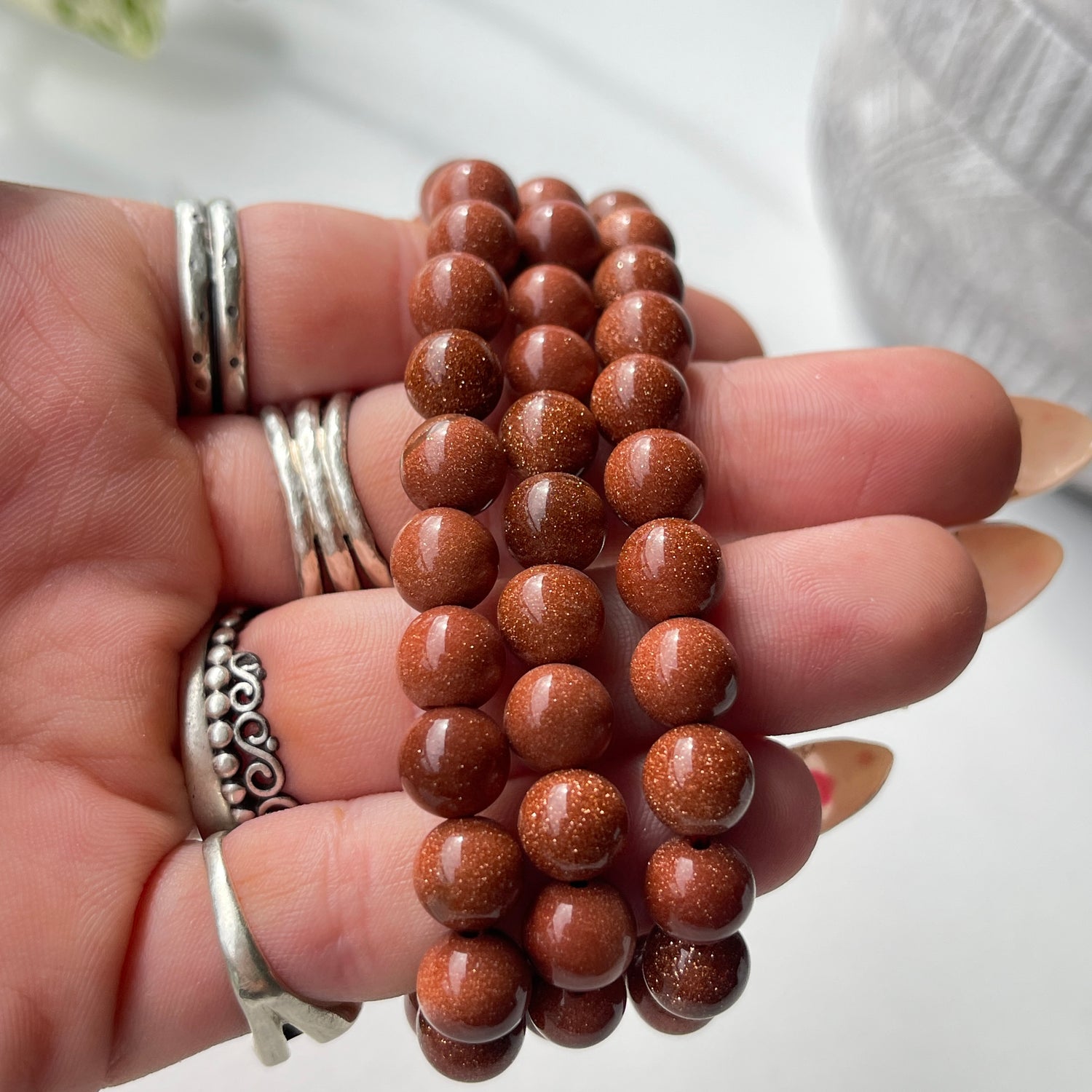 Goldstone Med Bracelet