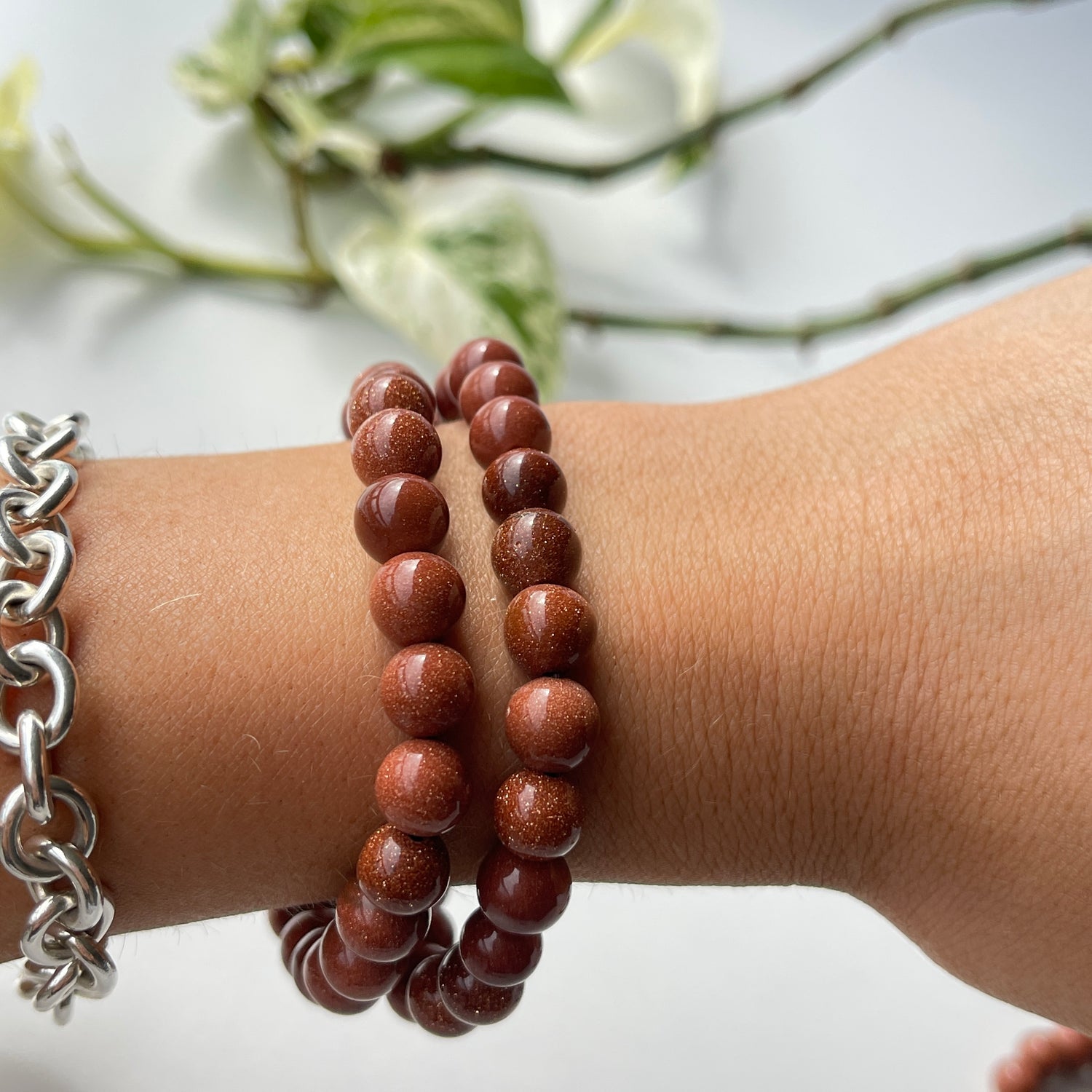 Goldstone Med Bracelet