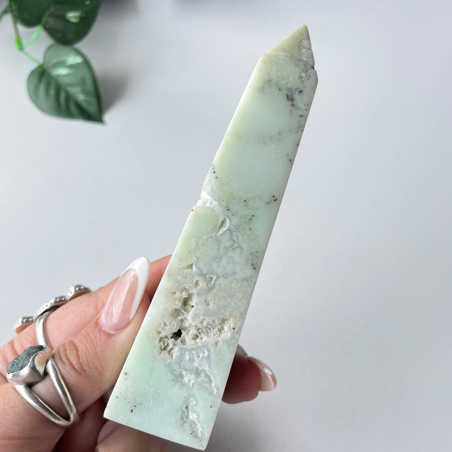 Chrysoprase Obelisk 11.7cm