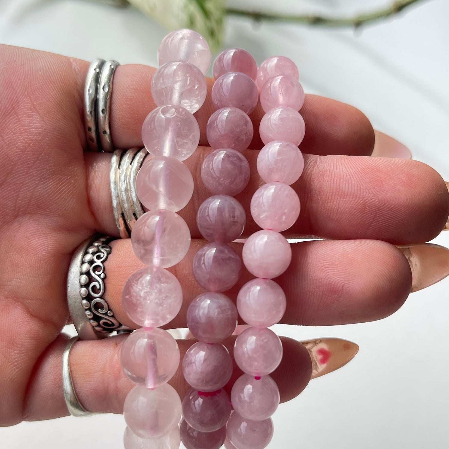Rose Quartz Beaded Bracelet