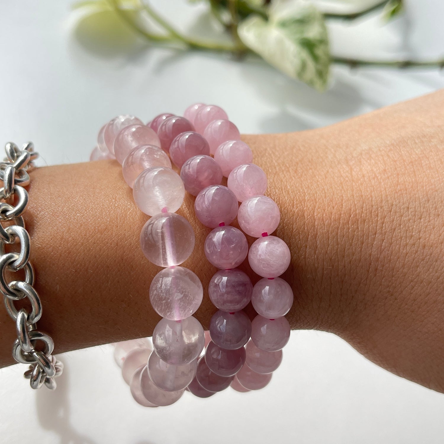 Rose Quartz Beaded Bracelet