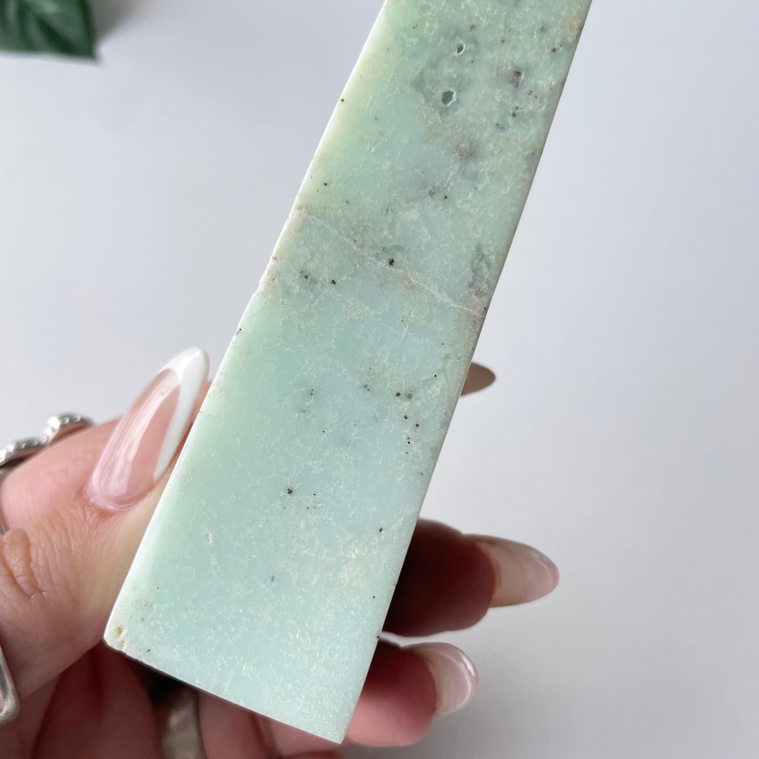 Chrysoprase Obelisk 12.1cm