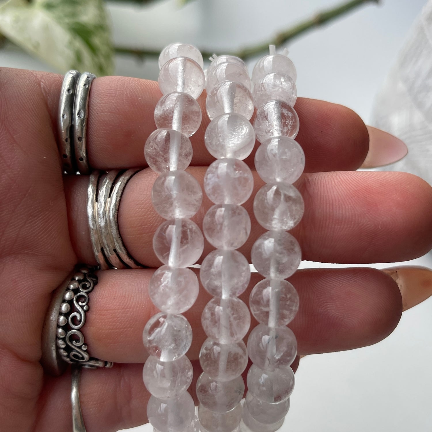 Clear Quartz Med Bracelet