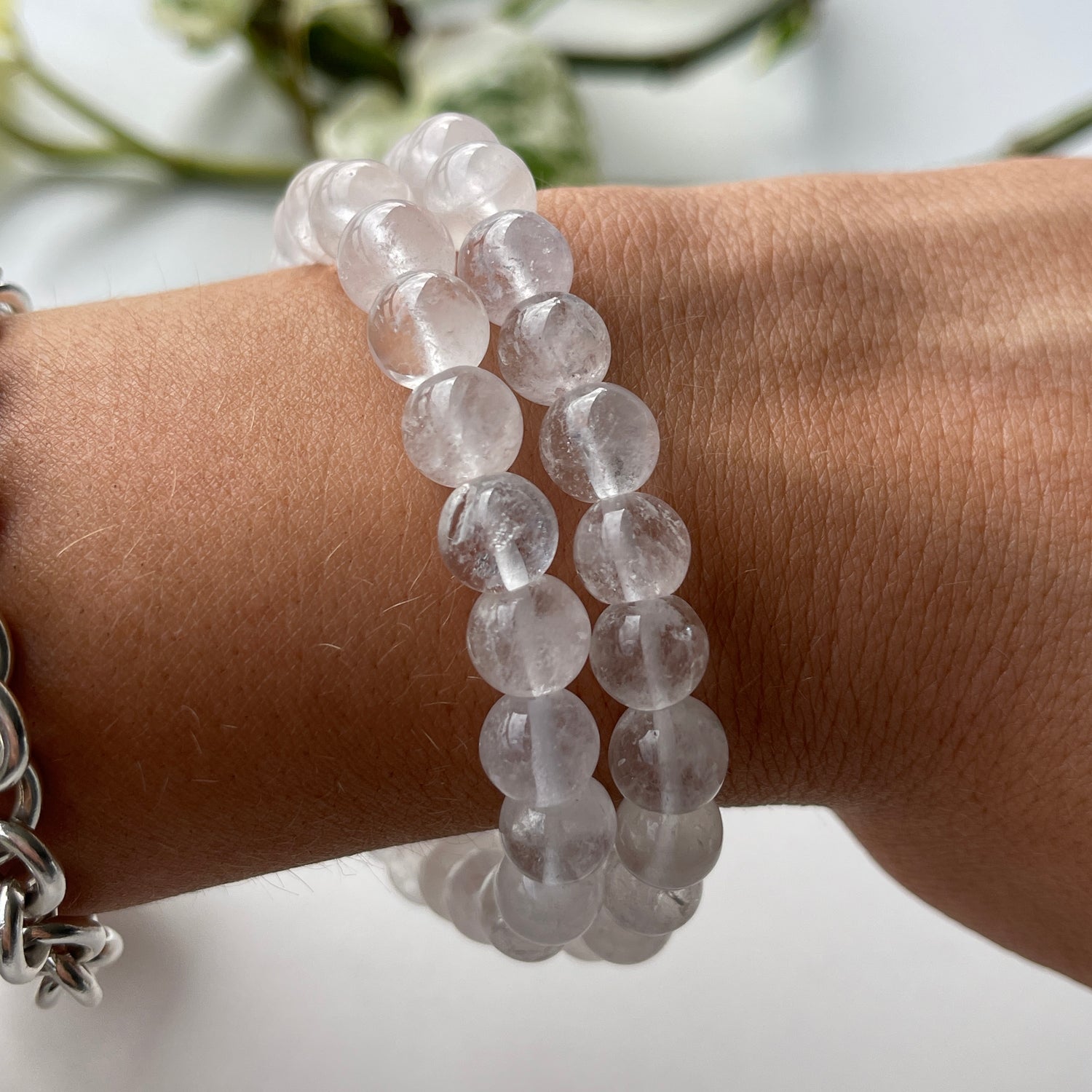 Clear Quartz Med Bracelet