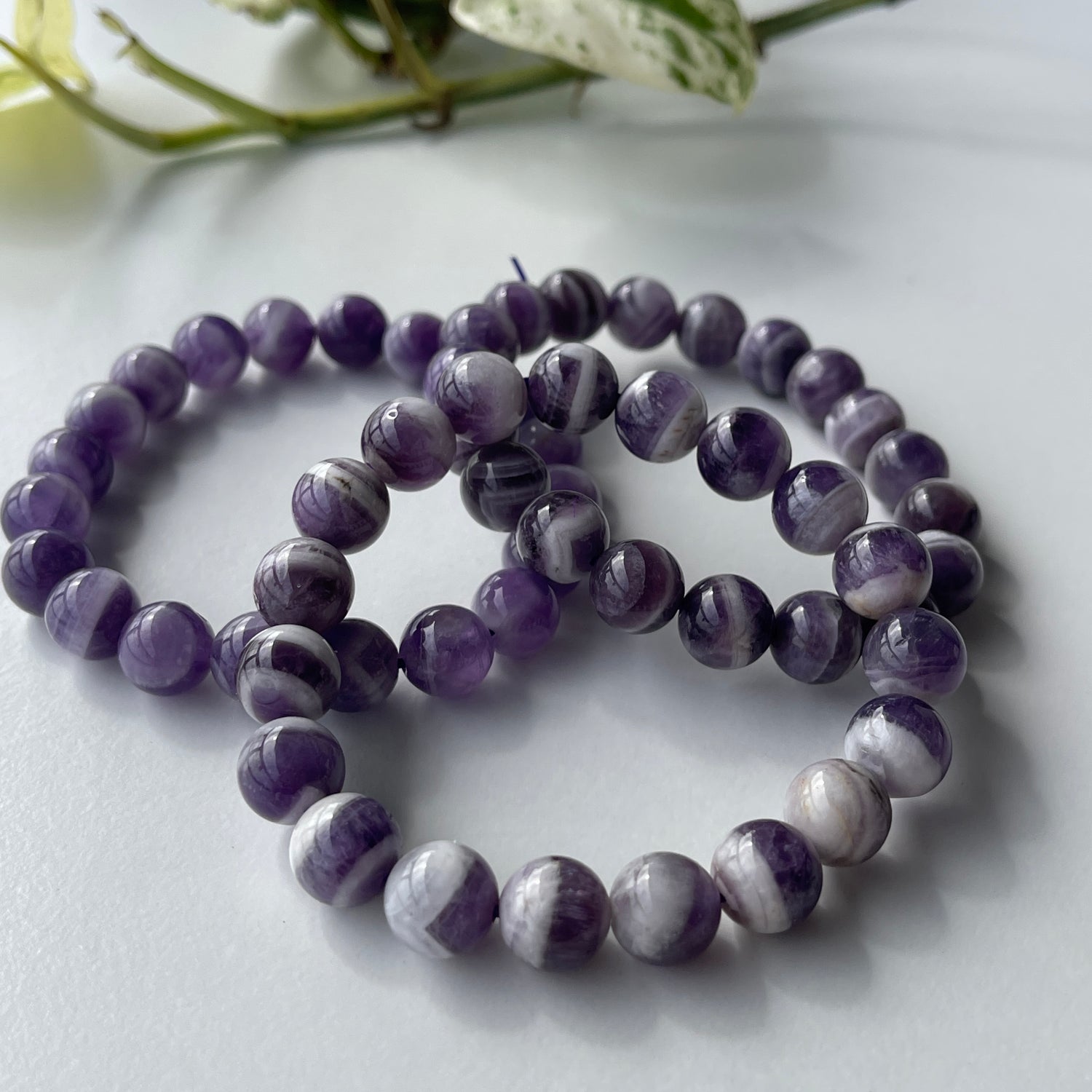 Chevron Amethyst Med Bracelet