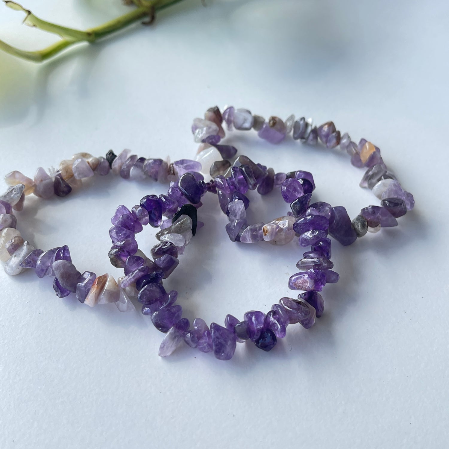 Amethyst Chip Bracelet