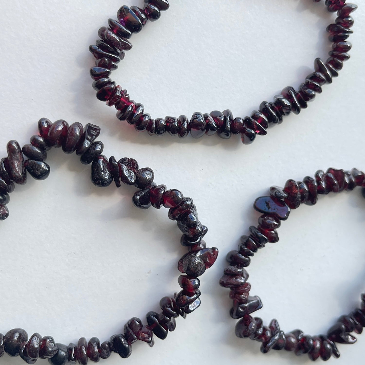 Garnet Chip Bracelet