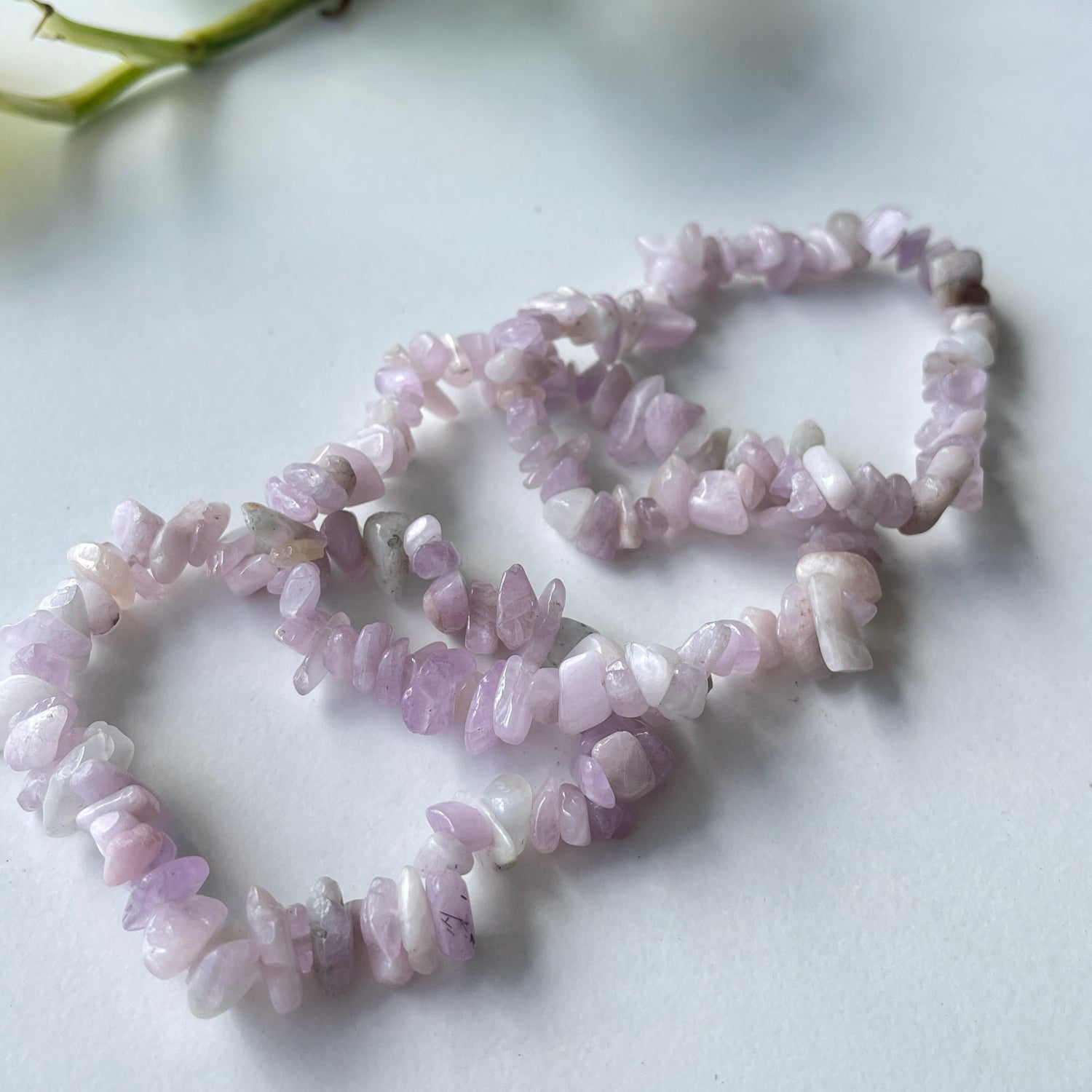 Kunzite Chip Bracelet