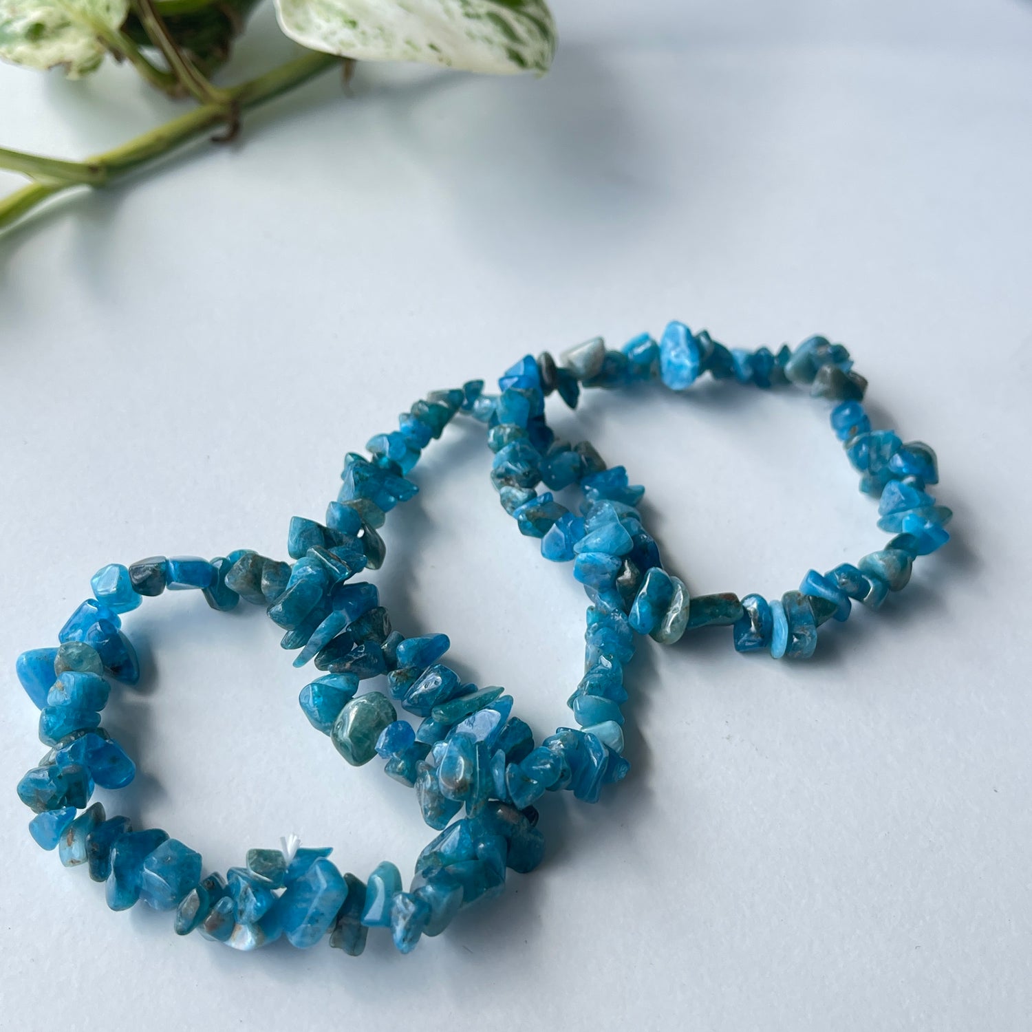 Blue Apatite Chip Bracelet