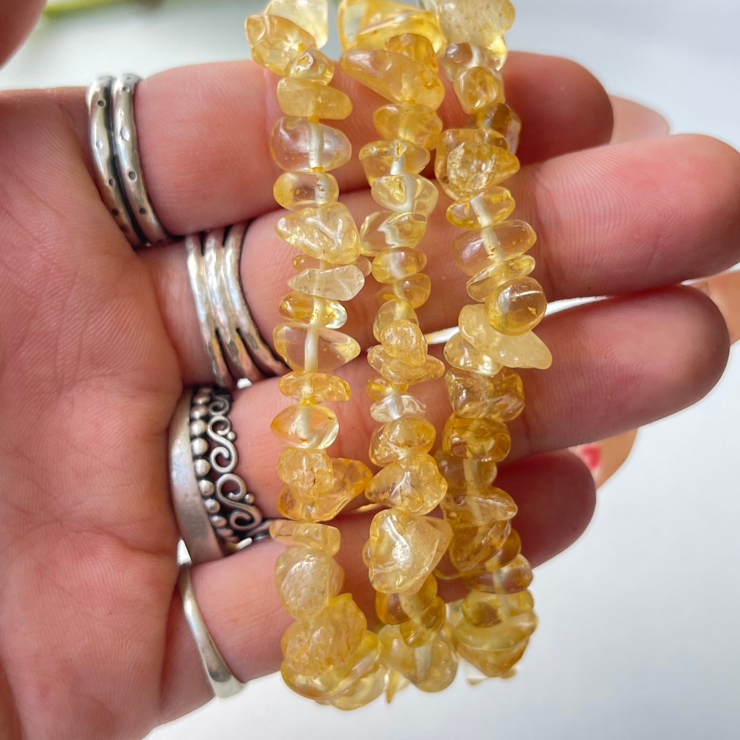 Citrine Chip Bracelet