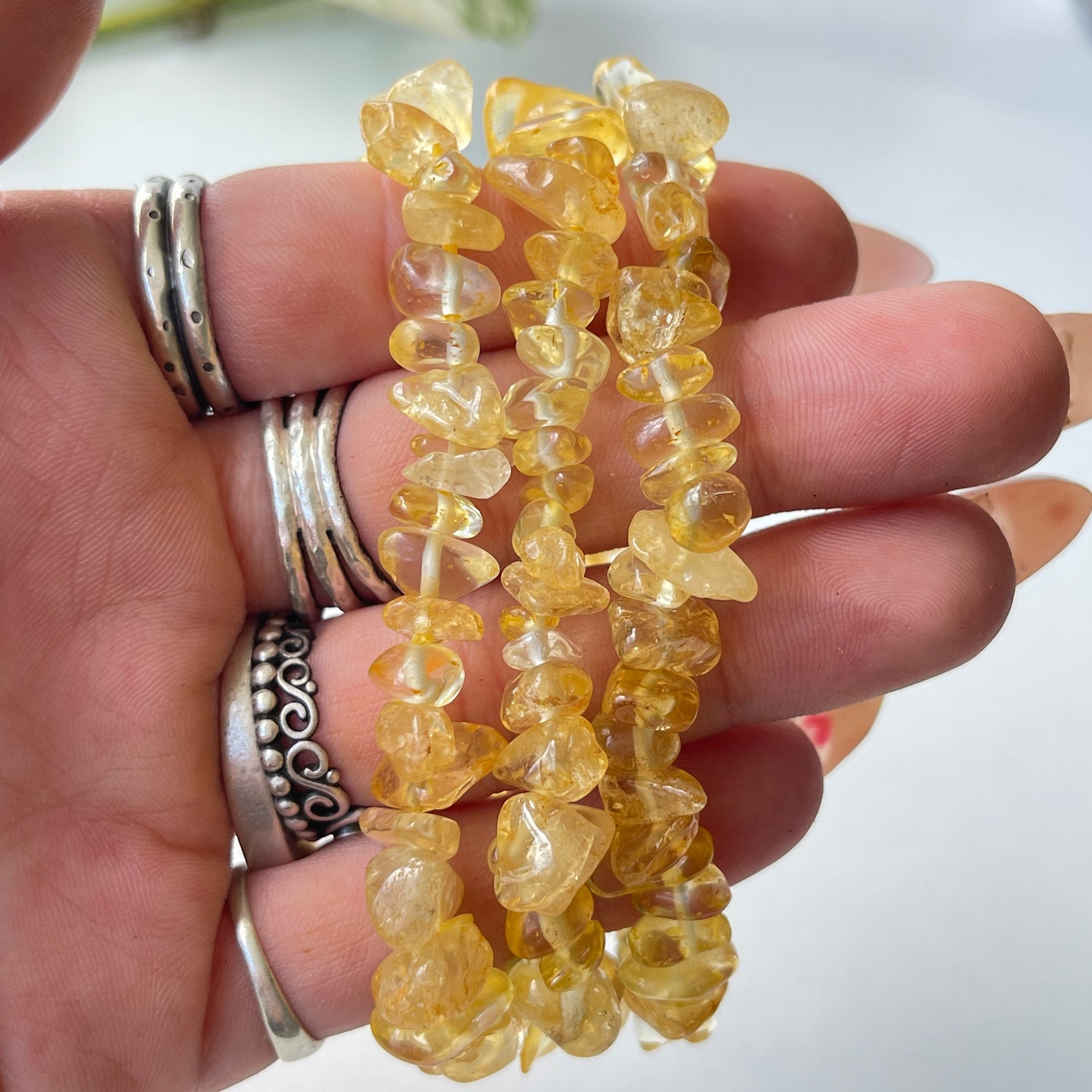 Citrine Chip Bracelet