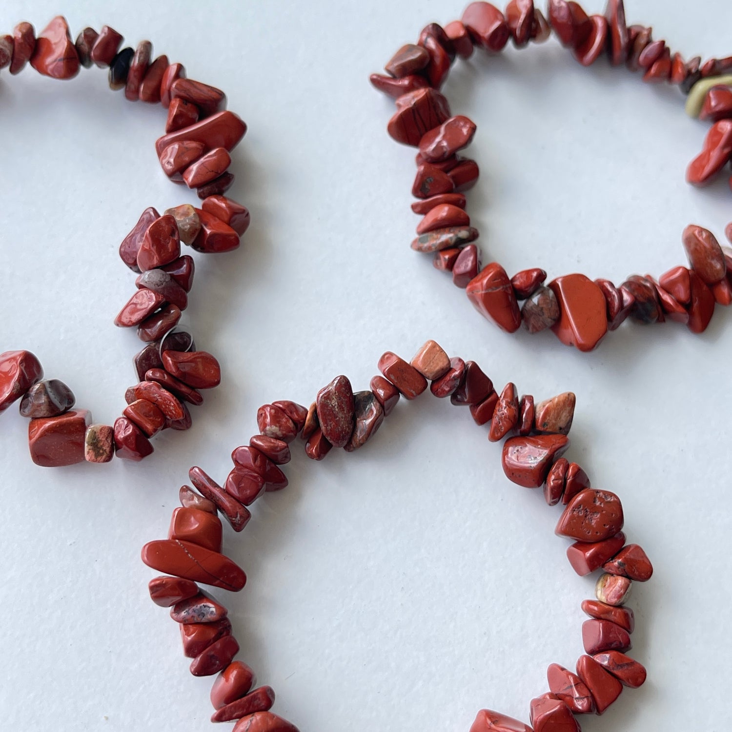 Red Jasper Chip Bracelet