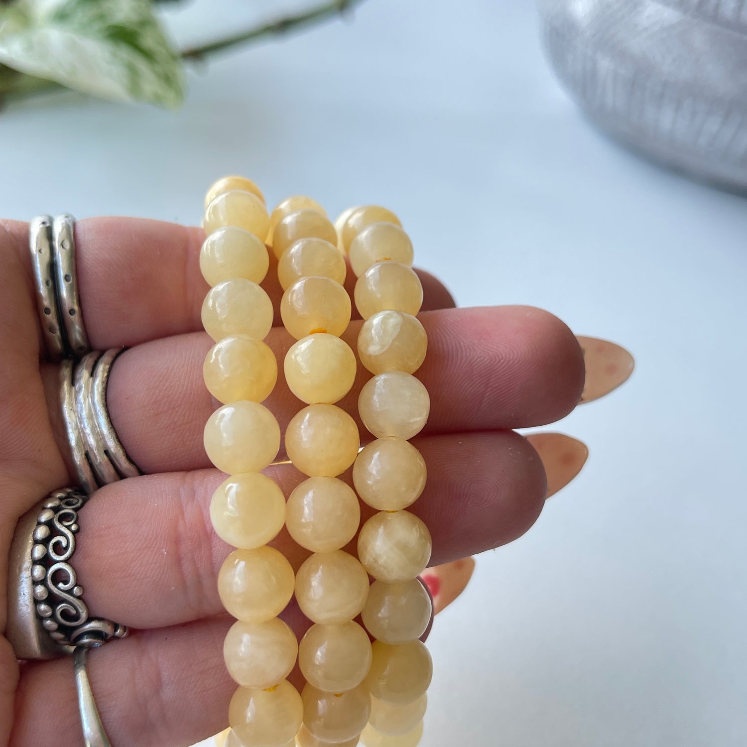 Orange Calcite Med Bracelet