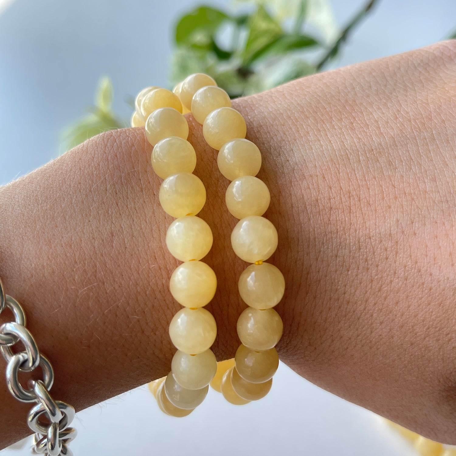 Orange Calcite Med Bracelet