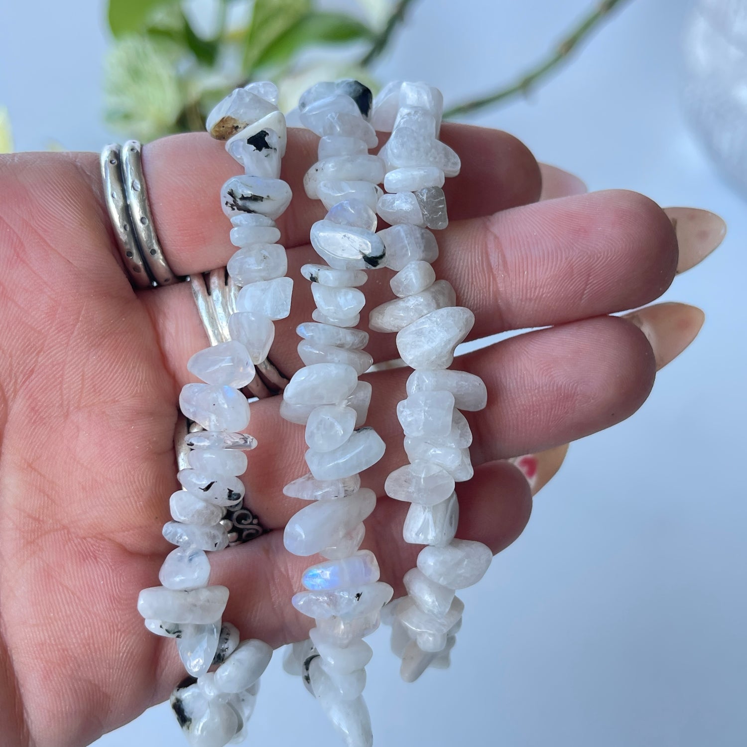 Moonstone Chip Bracelet