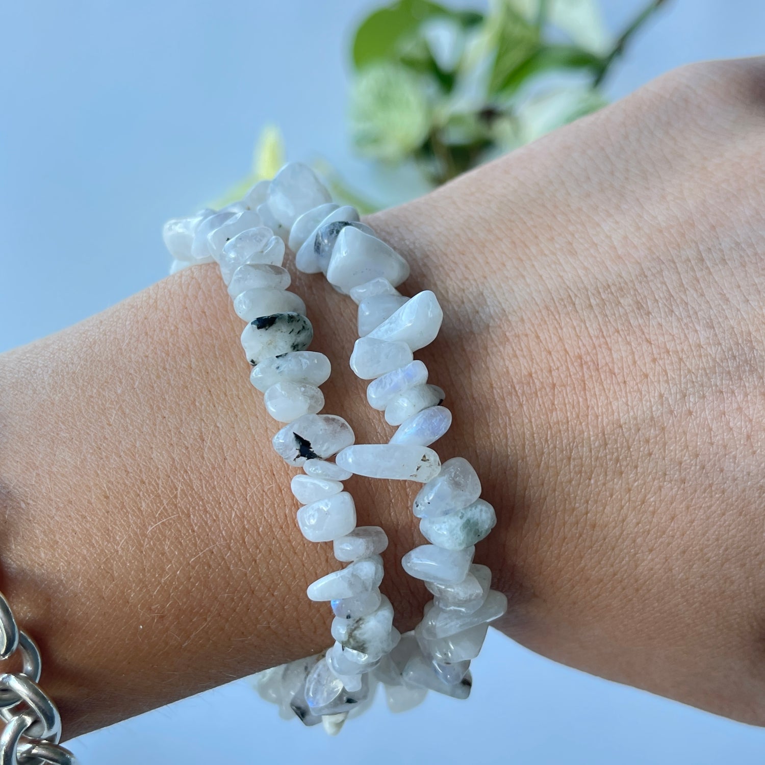 Moonstone Chip Bracelet