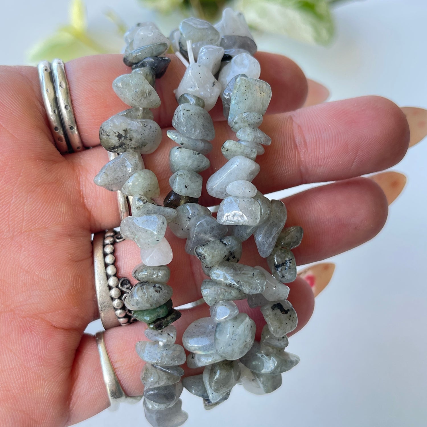 Labradorite Chip Bracelet