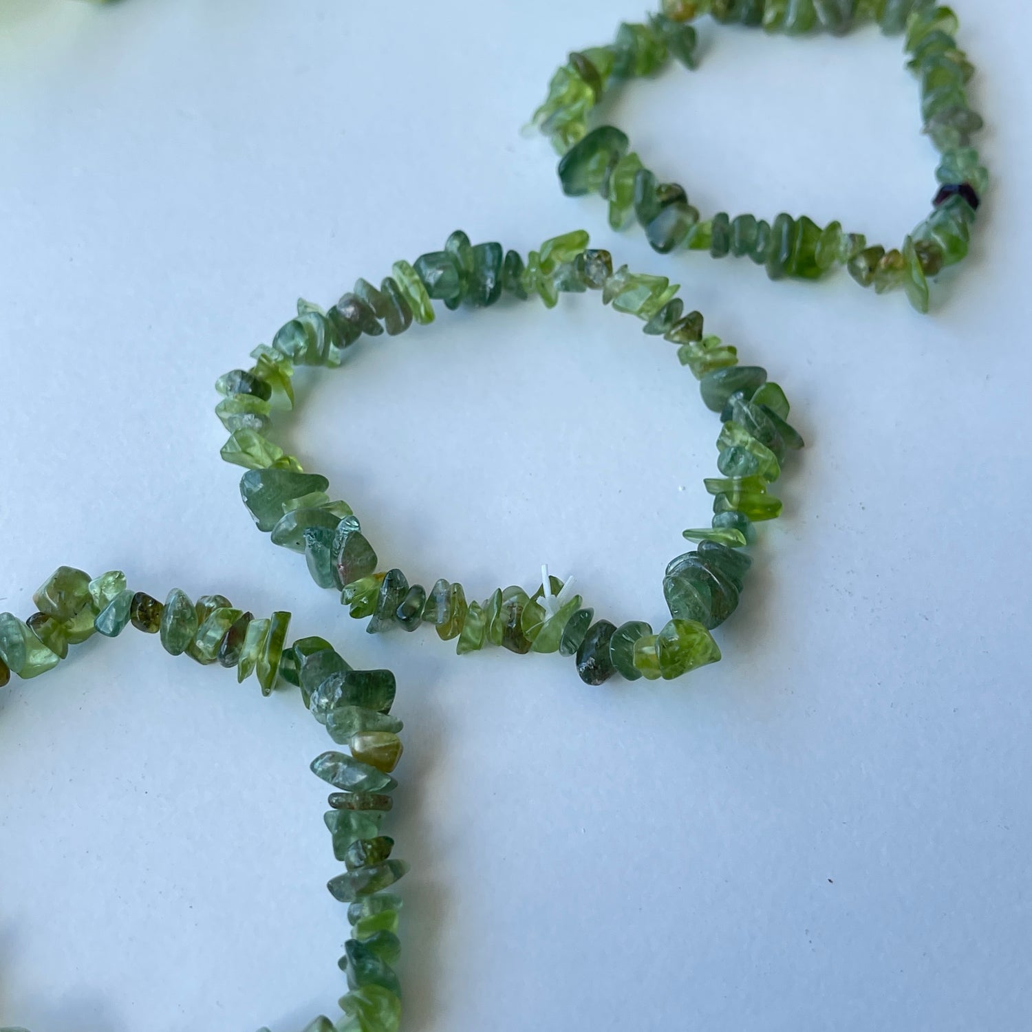Peridot Chip Bracelet